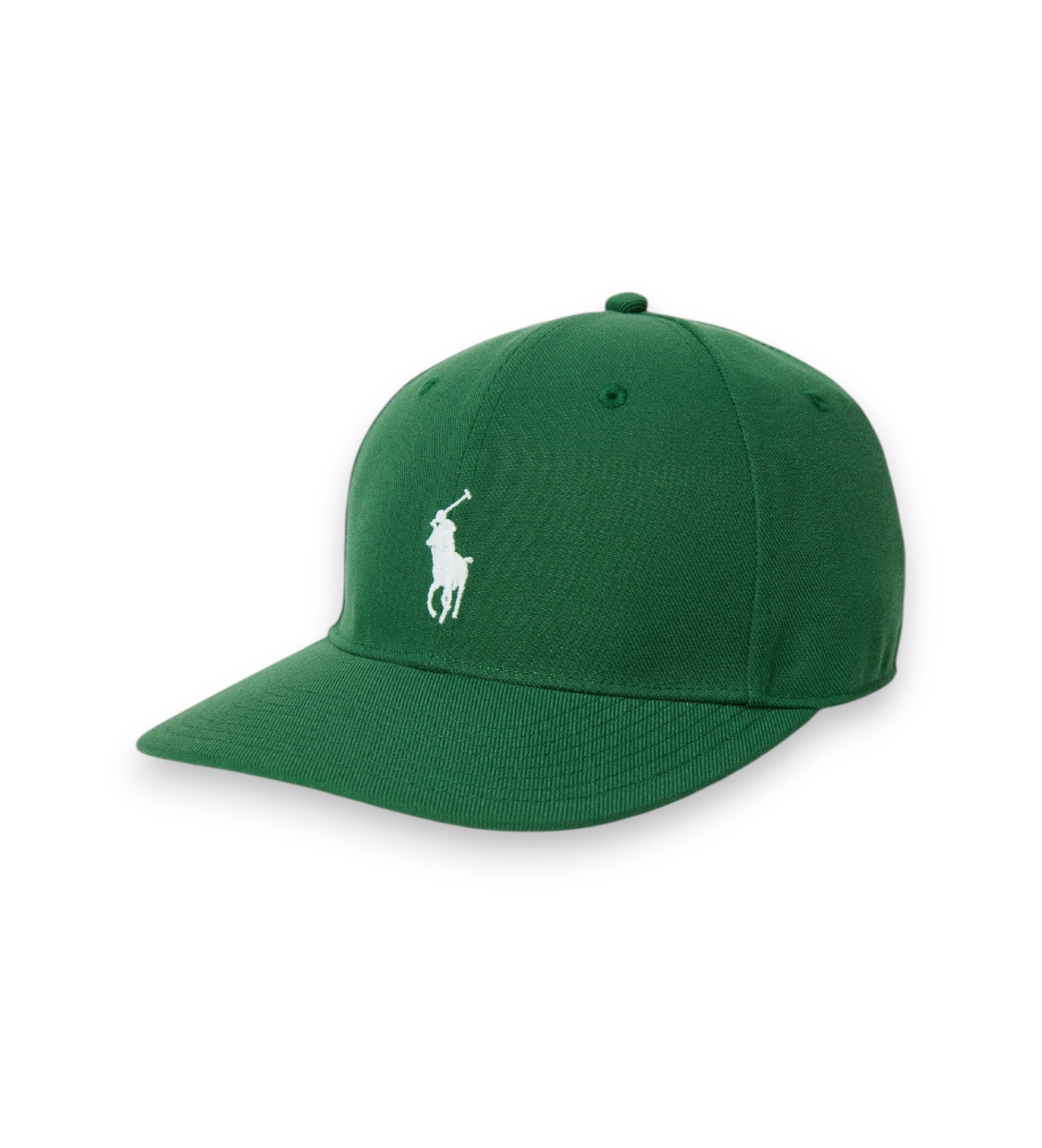 Polo Ralph Lauren für Herren. 710B19128001 Grüne Twill-Kappe mit hoher Krone (OSFA), Lässig, Recyceltes Polyester