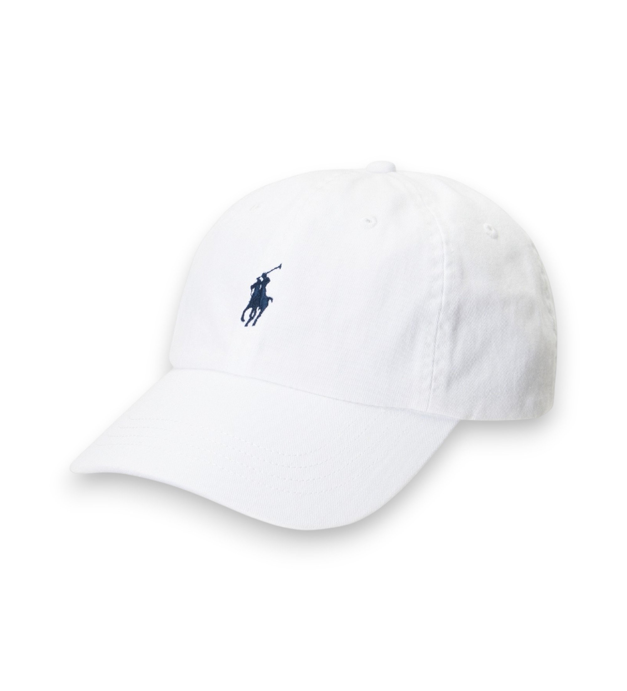 Polo Ralph Lauren Unisex. 710548524011 Chinesische Stoffmütze aus weißer Baumwolle (OSFA), Lässig
