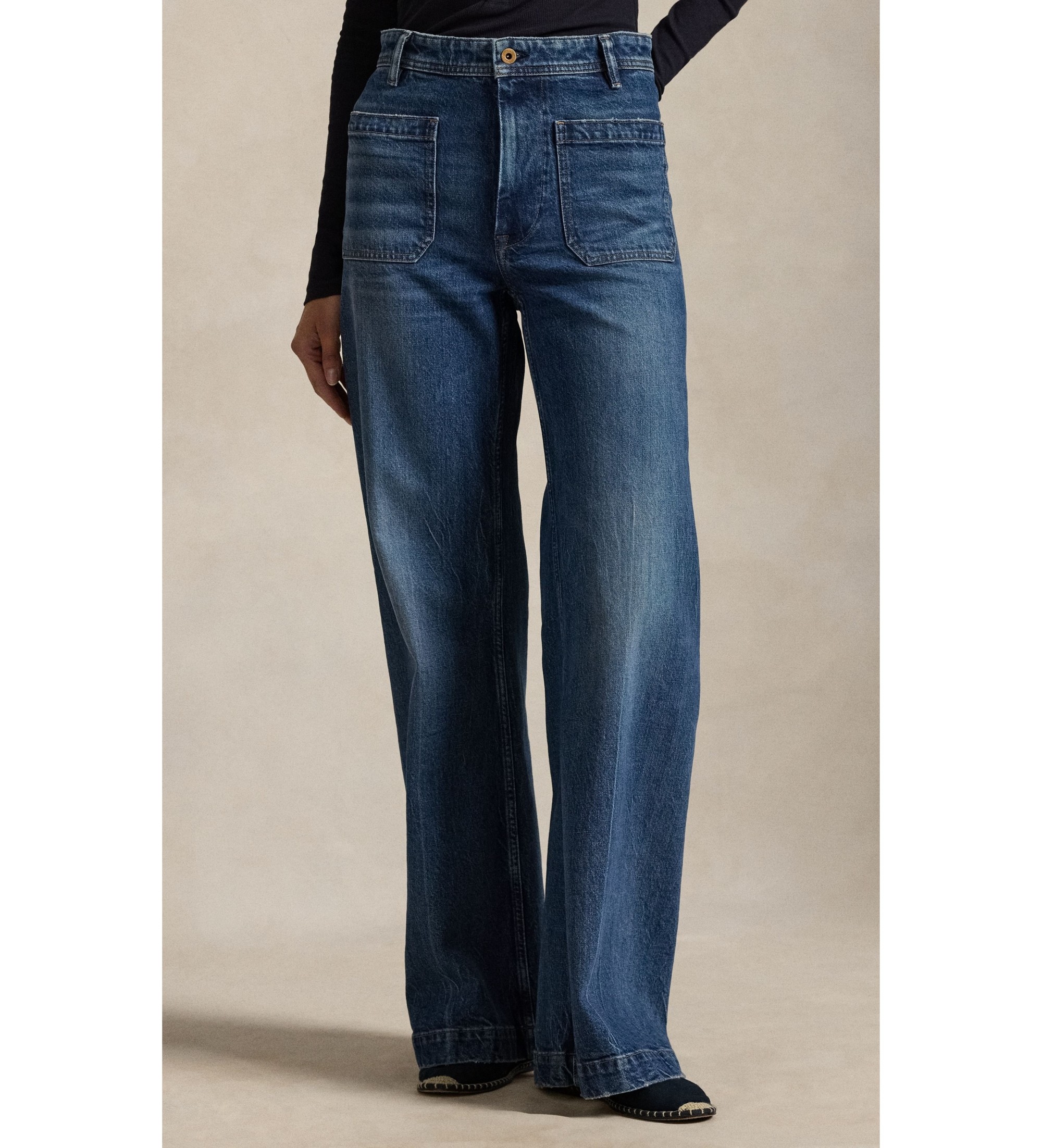 Polo Ralph Lauren für Damen. 211969382001 Bootcut Jeans blau (31/32), Lässig, Baumwolle, Denim