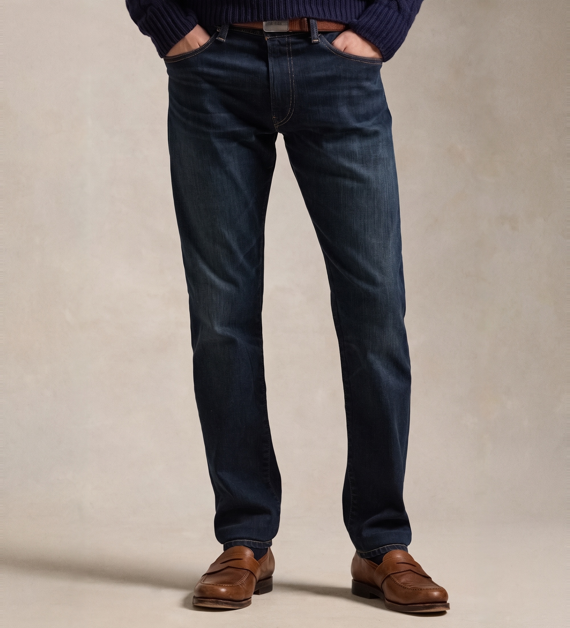 Polo Ralph Laurenvoor mannen. 710956090001 Jeans stretch Parkside Active Taper blauw (34/34), Casual, Katoen, Denim
