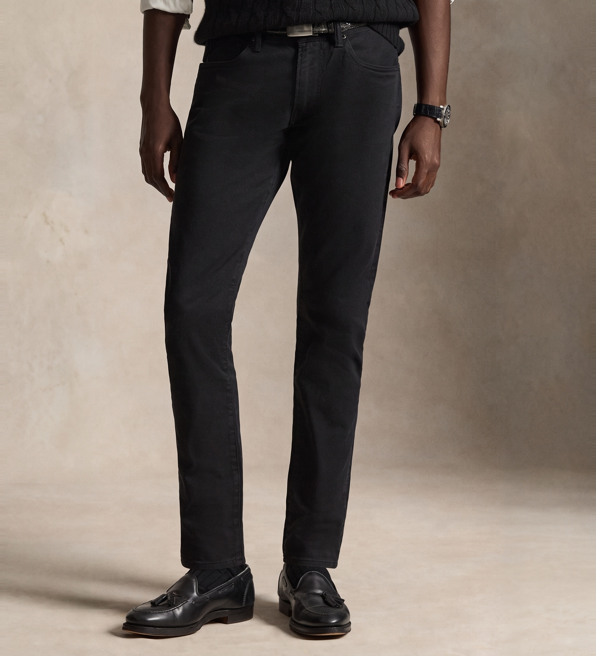 Polo Ralph Lauren für Herren. 710973867002 Schwarze Sullivan Slim Fit Stretch-Jeans (29/32), Lässig, Baumwolle