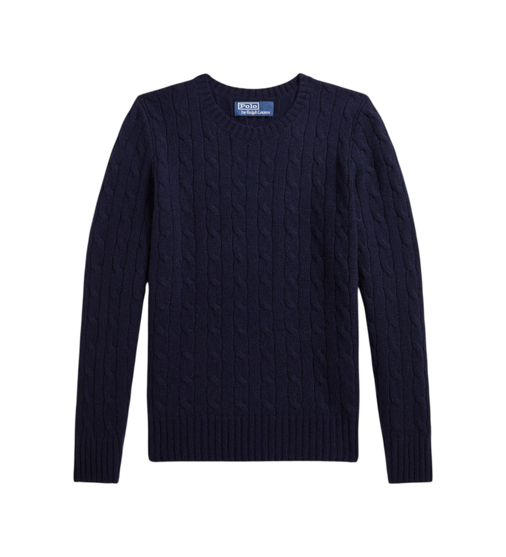 Polo Ralph Lauren für Jungen. 323958134002 Marineblauer Kaschmirpullover mit Zopfmuster ((L) 10/12años= 150/161cm), Lässig, Klassisch, Cache