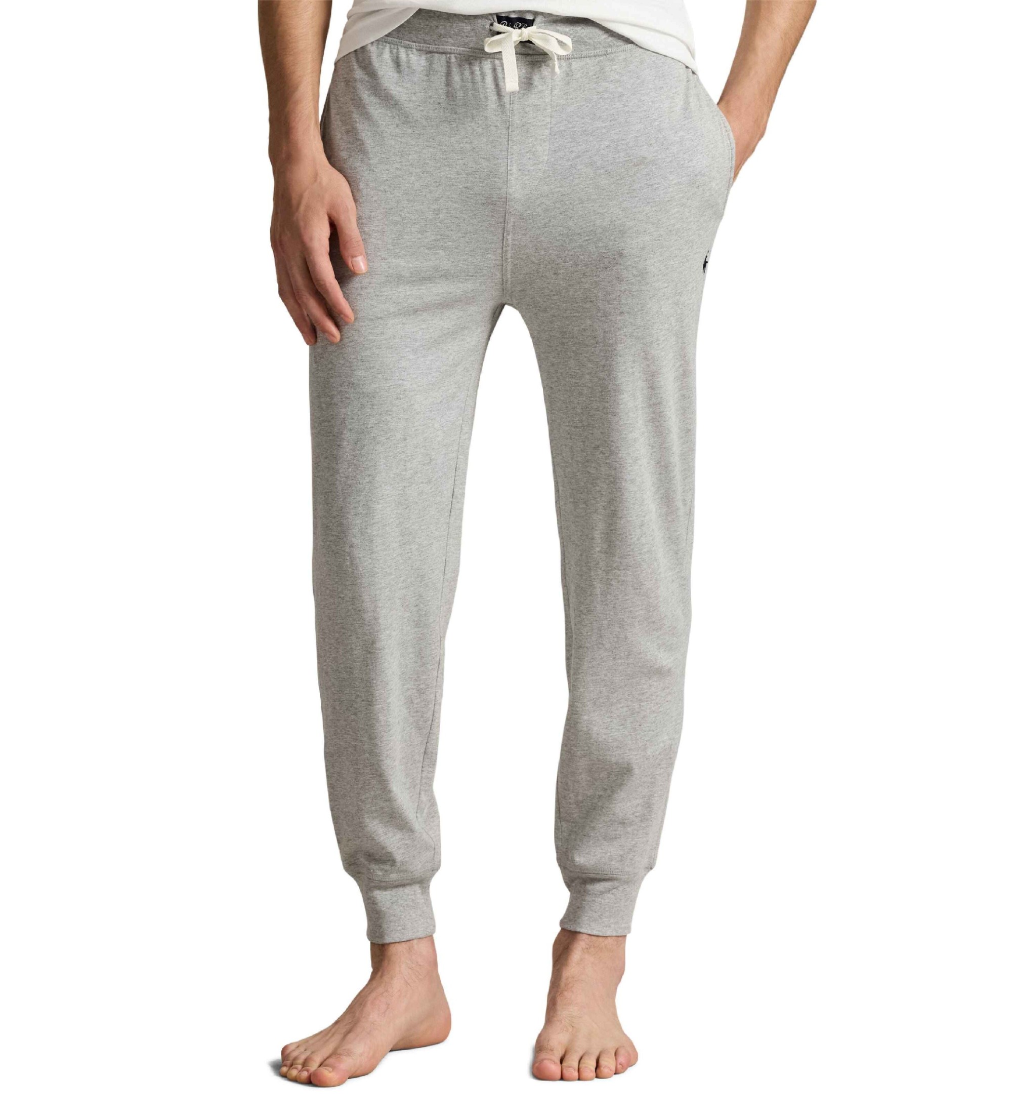 Polo Ralph Lauren für Herren. 714844763001 Pyjama-Jogginghose aus grauem Baumwollstrick (S), Heimtextilien, Baumwolle