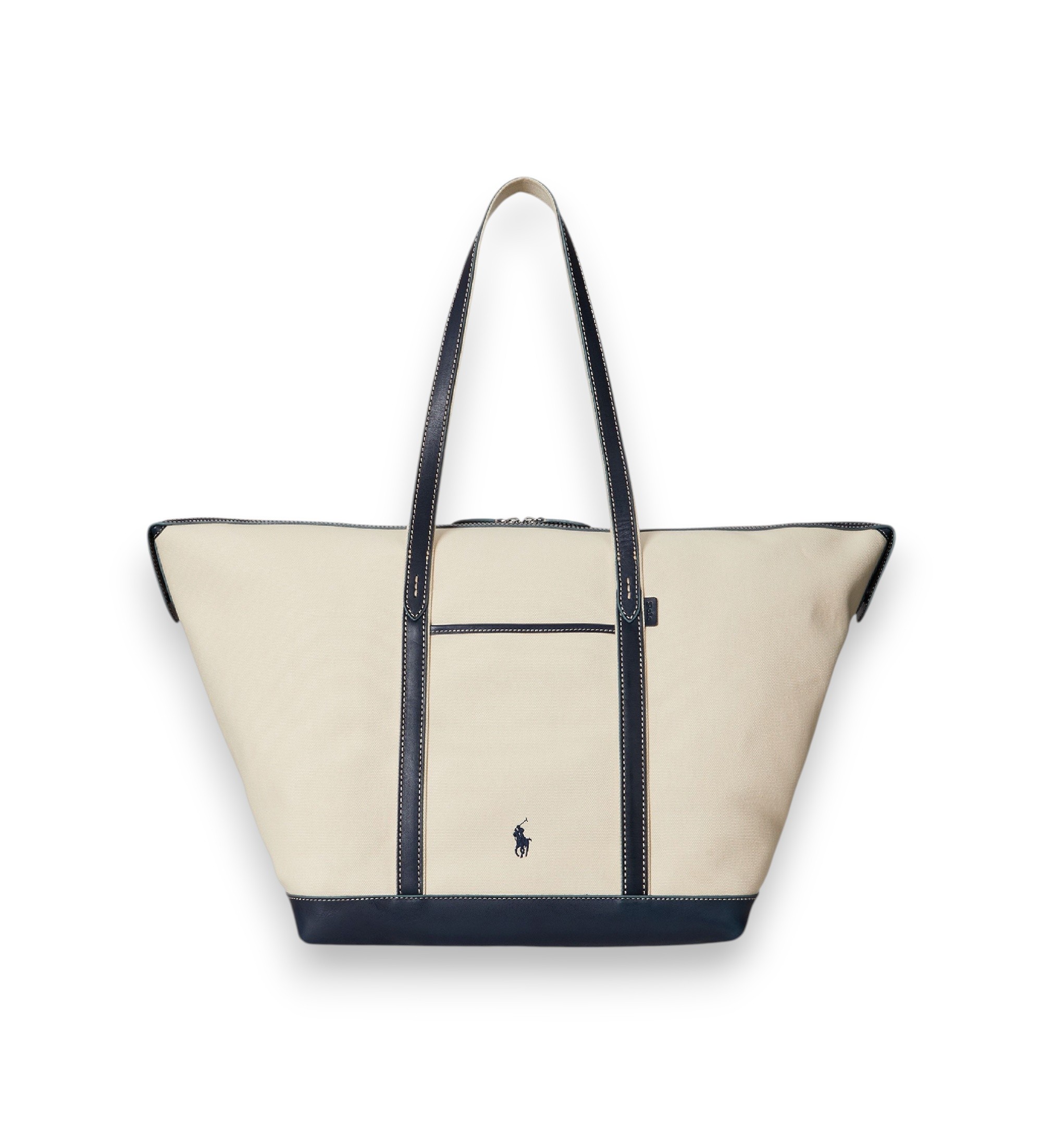 Polo Ralph Lauren für Damen. 428973072002 Große beige Canvas-Shopper-Tasche (OSFA), Lässig, Baumwolle