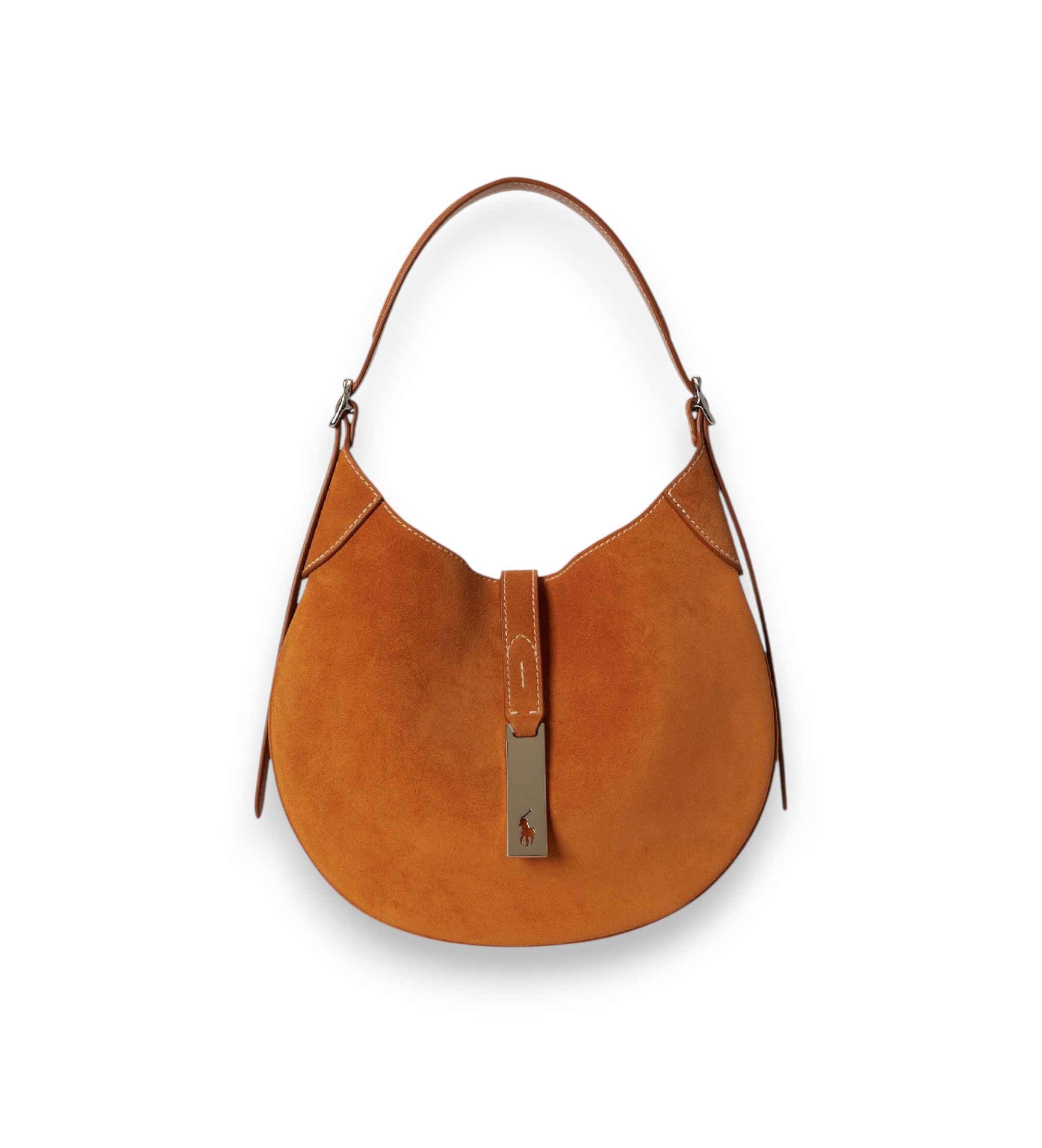 Polo Ralph Lauren für Damen. 428944015014 Braune Wildleder-Umhängetasche Polo ID (OSFA), Lässig