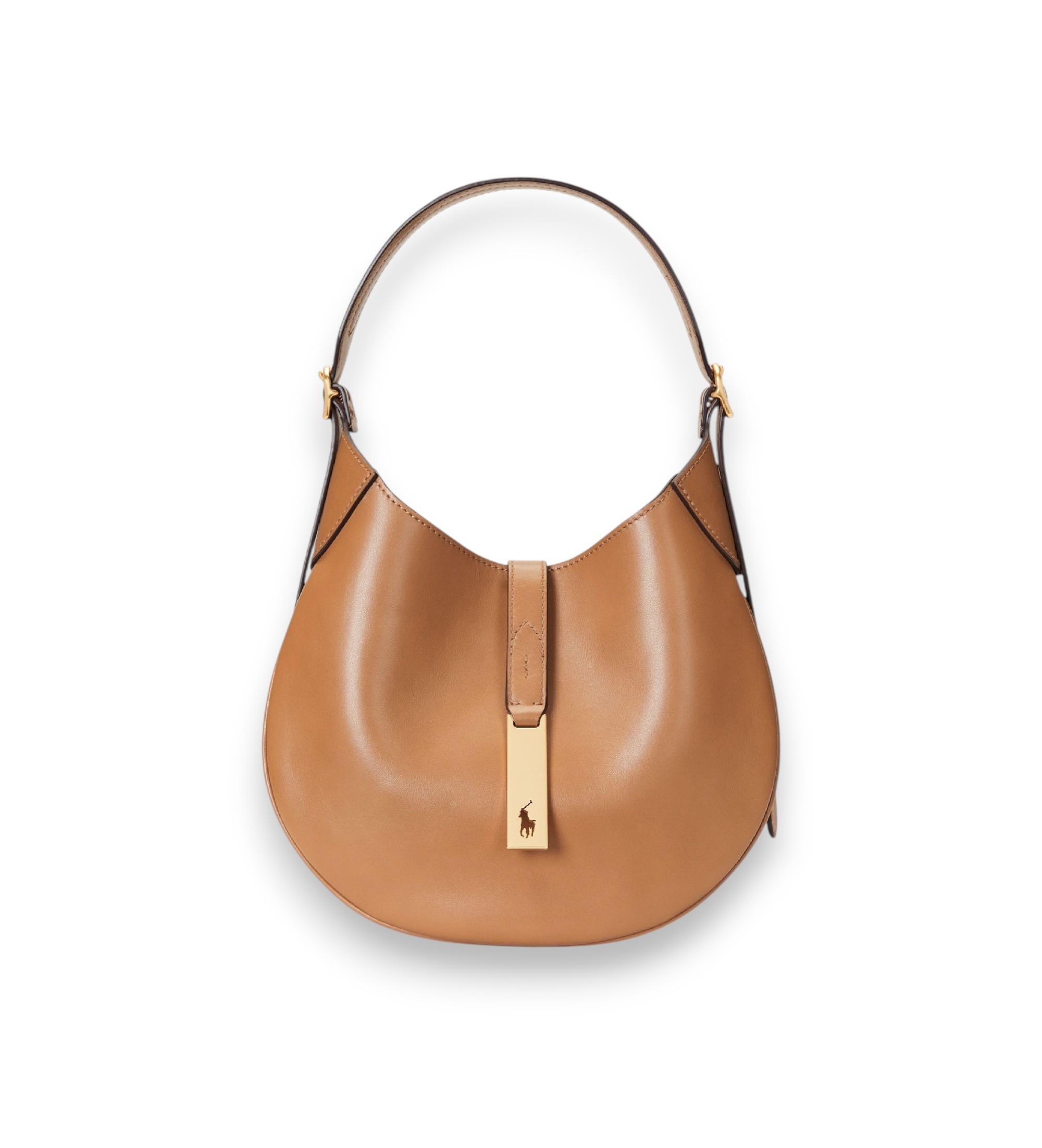 Polo Ralph Lauren für Damen. 428944017002 Beige Ledertasche Polo ID (OSFA), Lässig