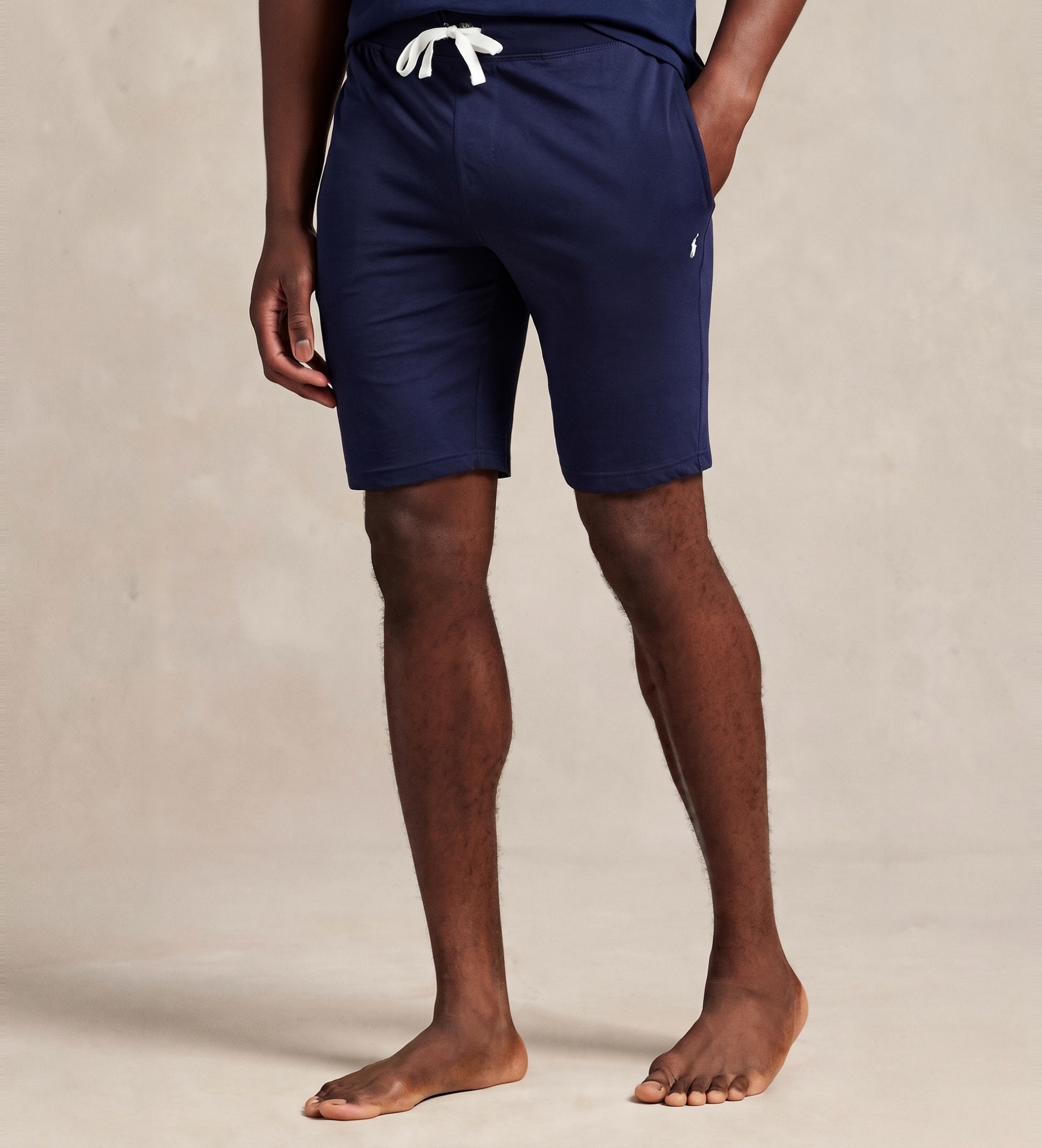 Polo Ralph Lauren für Herren. 714844761003 Pyjamahose aus Baumwollstrick in Navy (S), Heimtextilien, Baumwolle, Marine