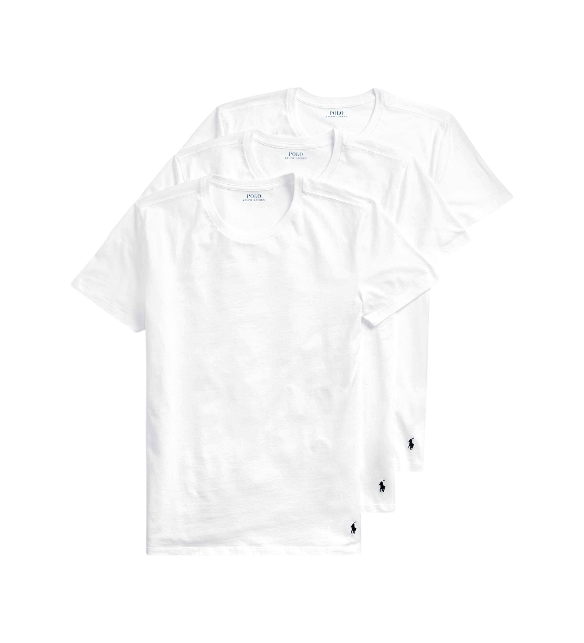 Polo Ralph Lauren für Herren. 714830304003 Packung mit 3 weißen T-Shirts mit Rundhalsausschnitt (L), Heimtextilien, Baumwolle, Kurzarm
