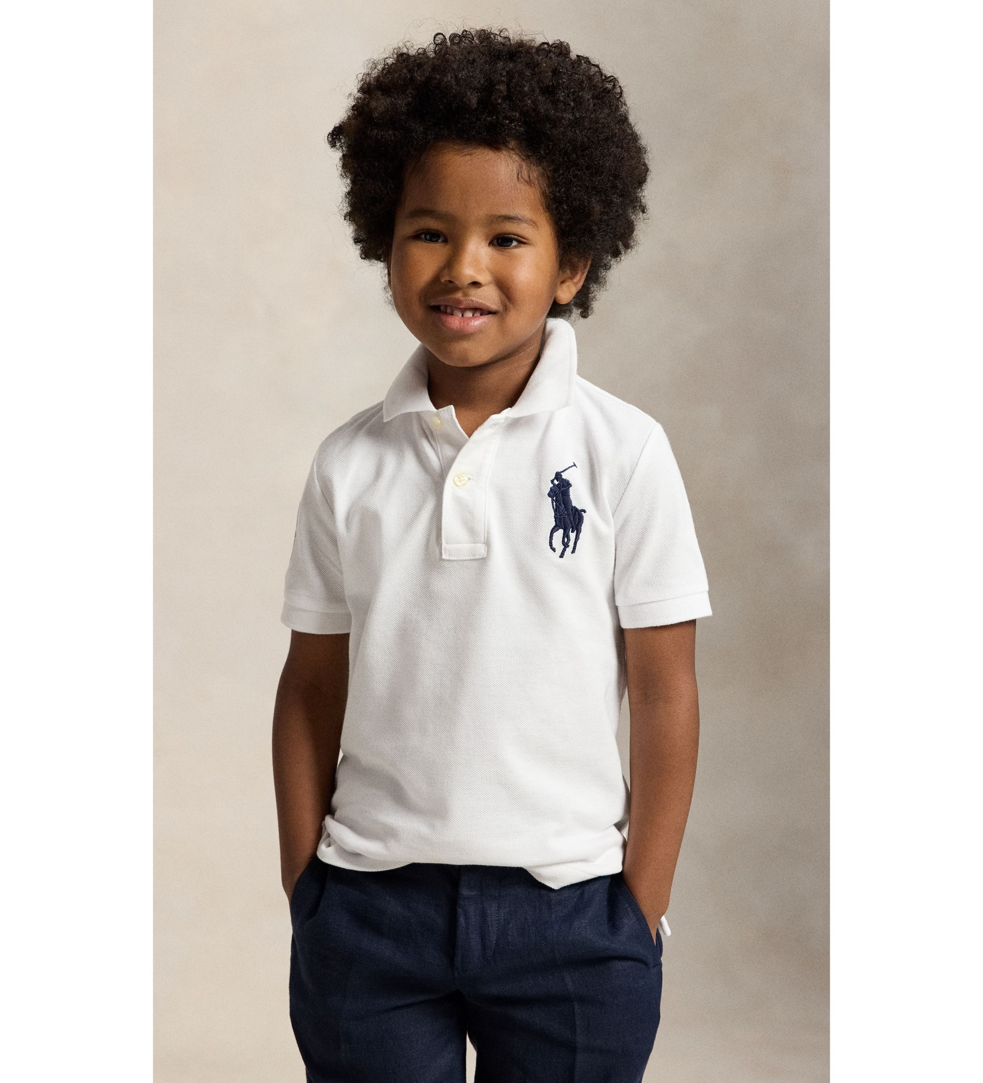 Polo Ralph Lauren für Jungen. 322670257006 Polopiqué aus Baumwolle mit weißem Big Pony (1.5años= 88/93), Lässig, Kurzarm, Kinderbekleidung