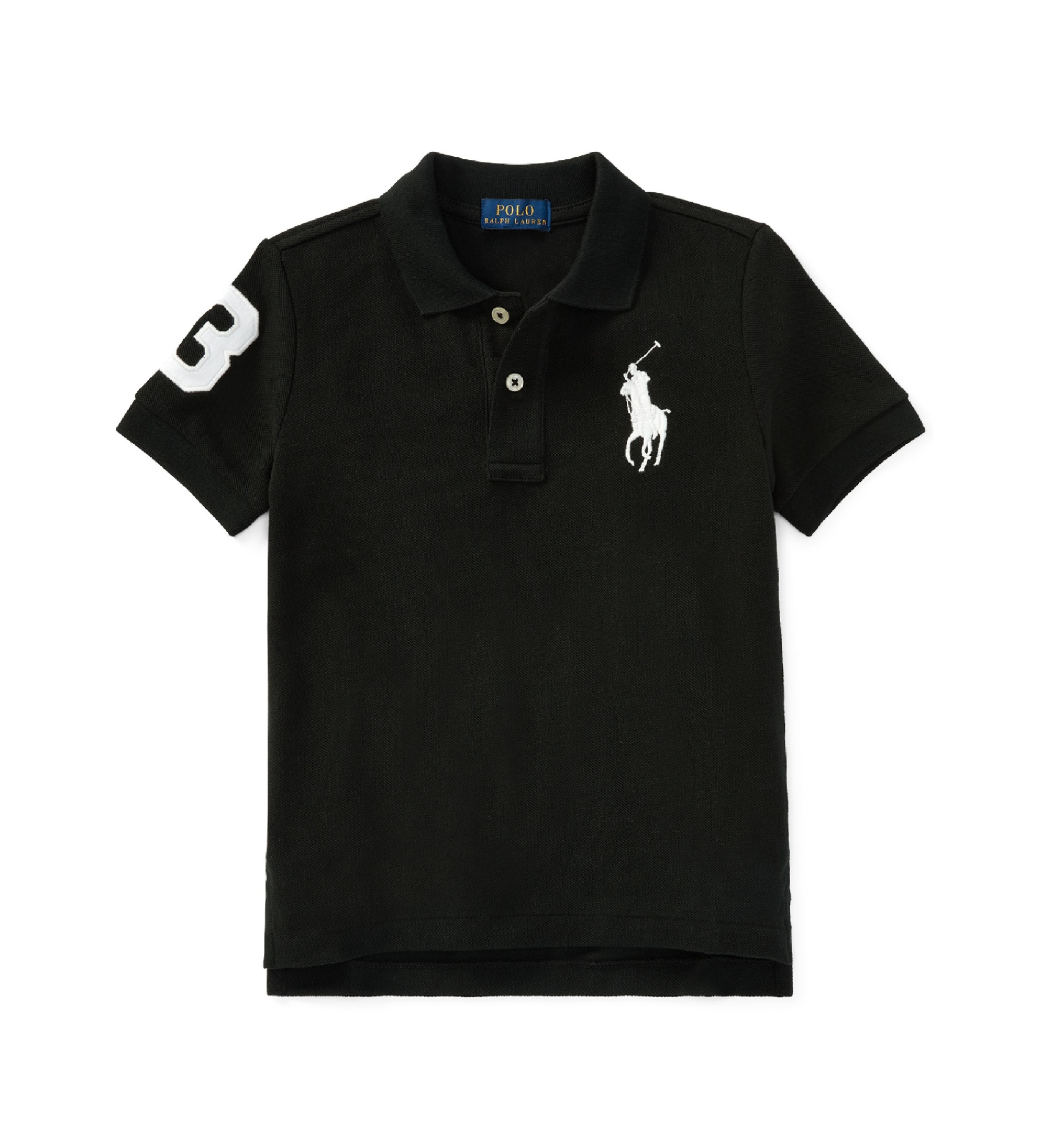 Polo Ralph Lauren für Jungen. 322670257015 Polo aus Baumwoll-Piqué mit schwarzem Big Pony (3años= 102/108cm), Lässig, Baumwolle, Kurzarm, Ki