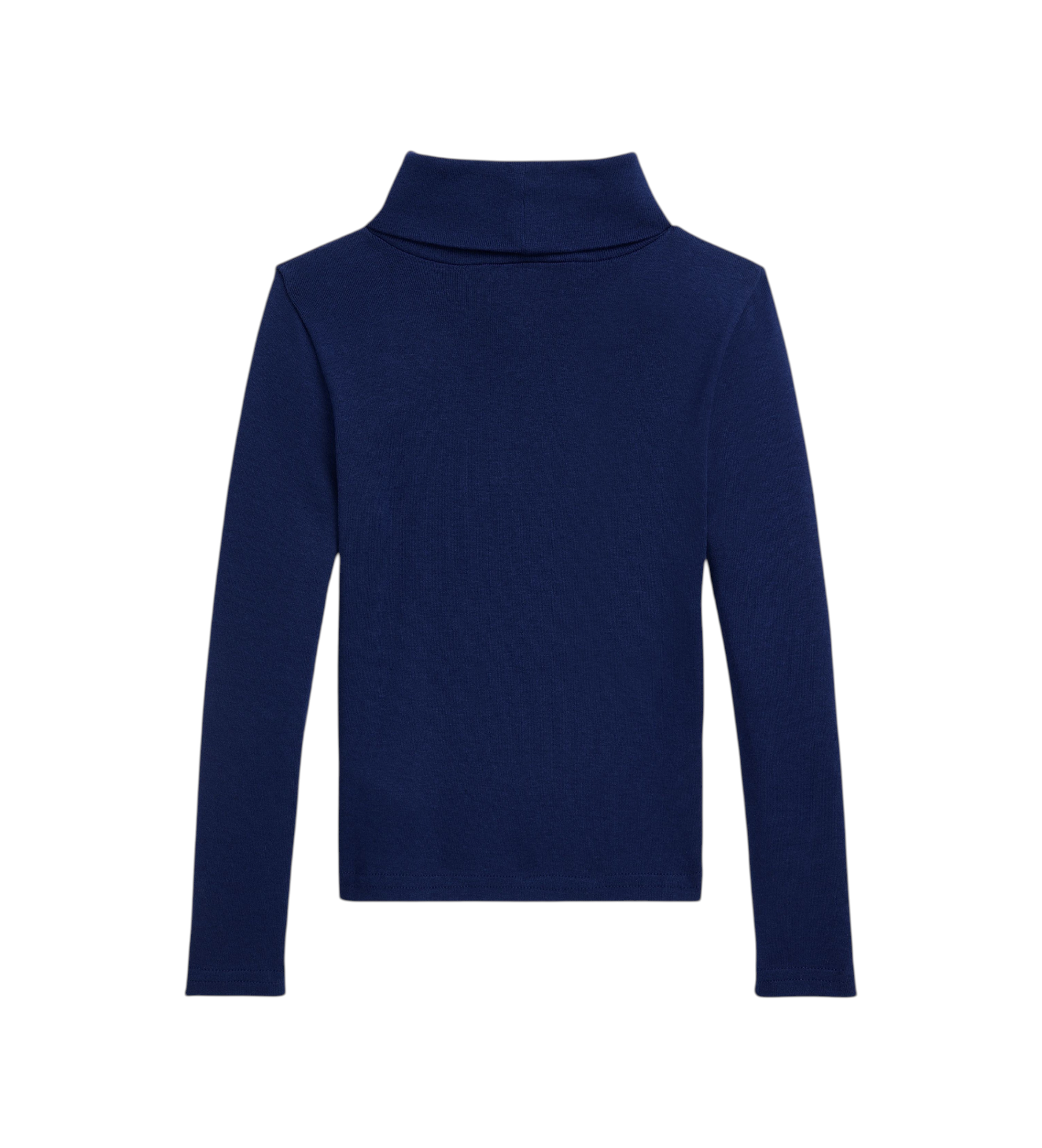 Polo Ralph Lauren für Mädchen. 312850670012 Gerippter Pullover aus Modal und marineblauer Baumwolle (3años= 94/100cm), Lässig, Langarm, Kind