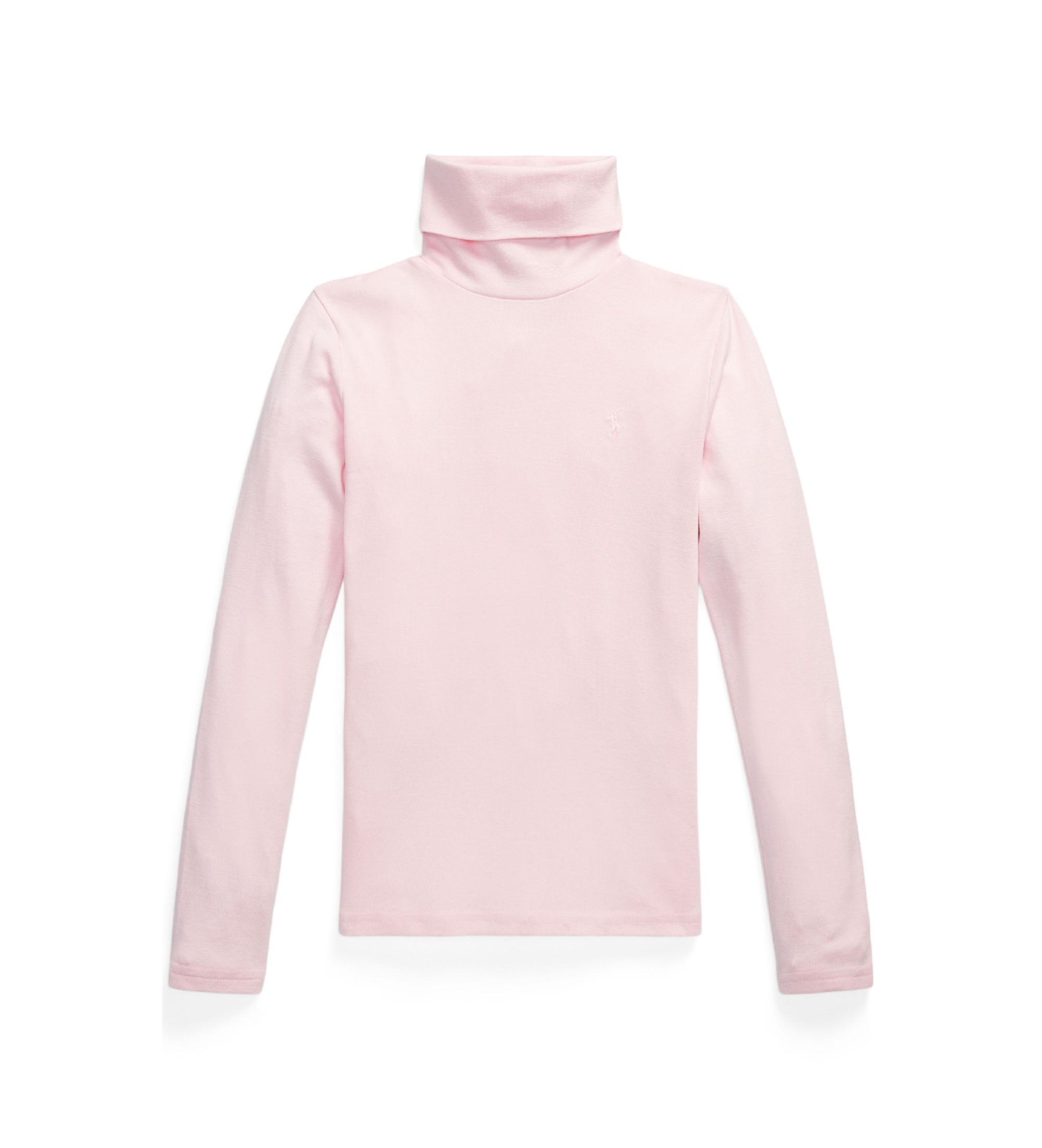 Polo Ralph Lauren für Mädchen. 313850670010 Rollkragenpullover mit Baumwolle rosa ((S) 7años= 130/134cm), Lässig, Langarm, Kinderbekleidung