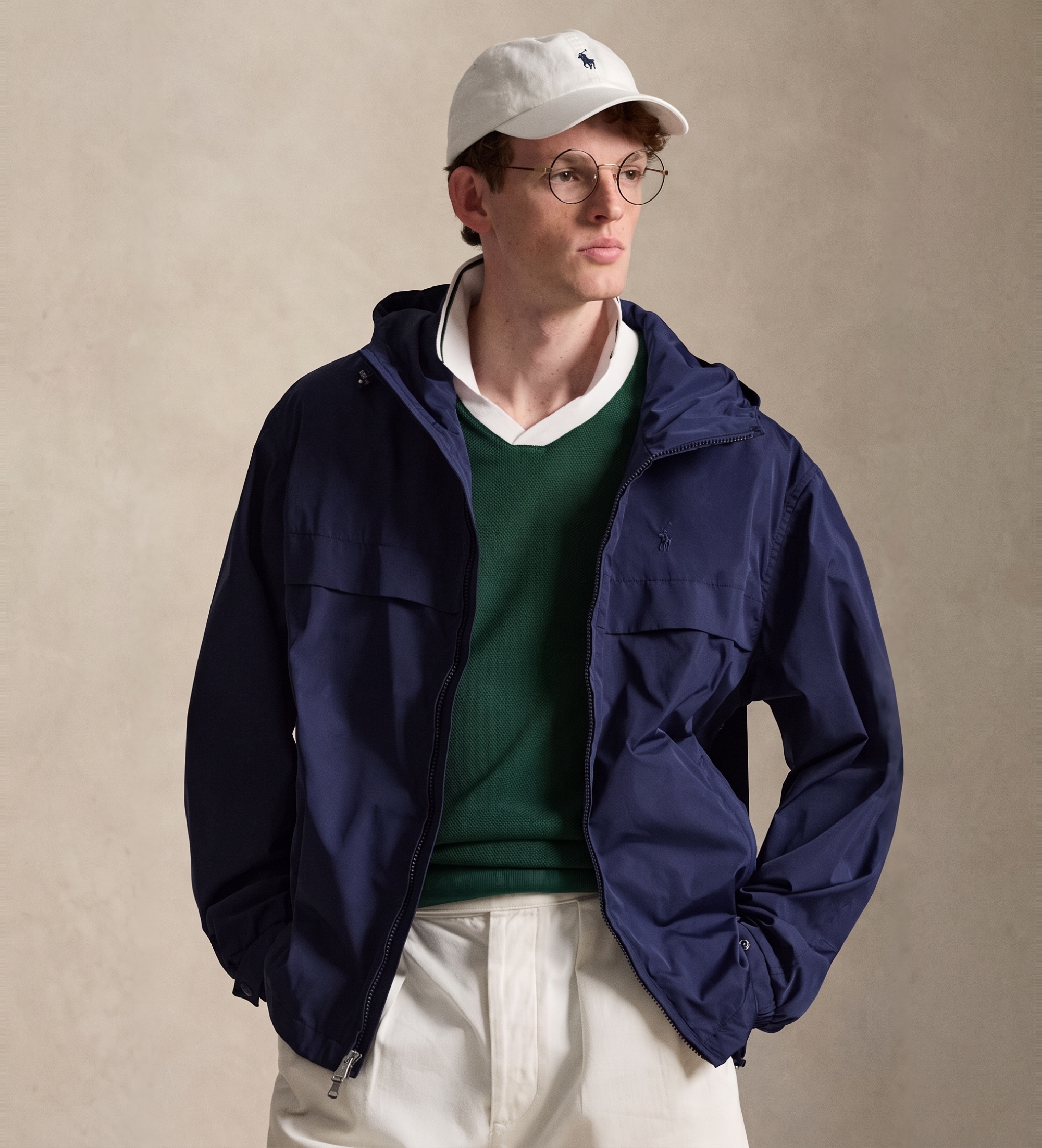 Polo Ralph Lauren für Herren. 710B15532001 Jacke Kendyl marineblau (S), Lässig, Polyester