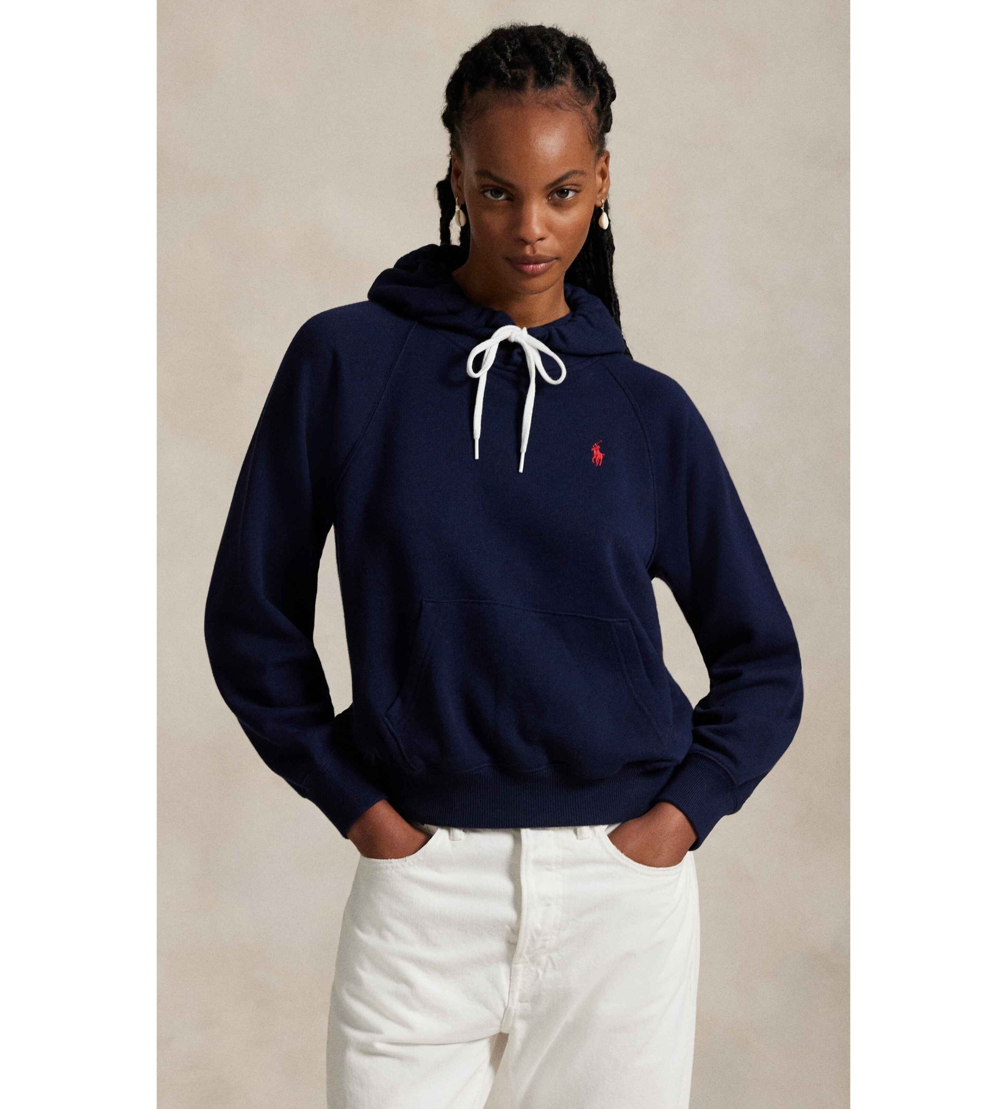 Polo Ralph Lauren für Damen. 211971691003 Sweatshirt Shrunken navy (L), Lässig, Baumwolle, Marine
