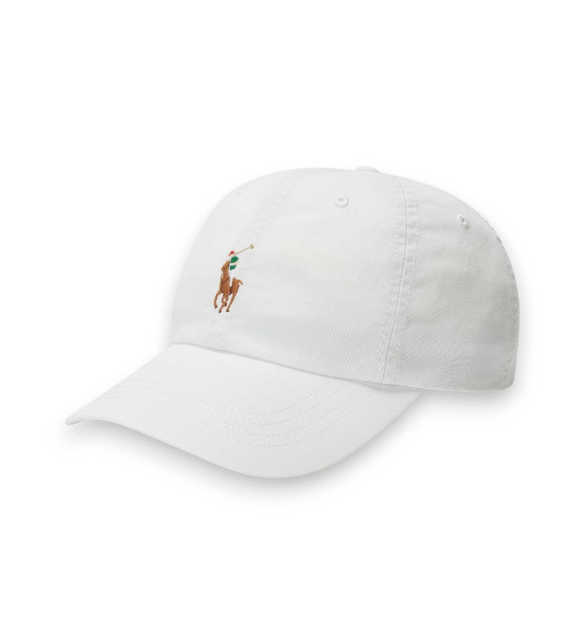 Polo Ralph Lauren für Damen. 211954881002 Pony Ball Kappe weiß (OSFA), Lässig, Baumwolle
