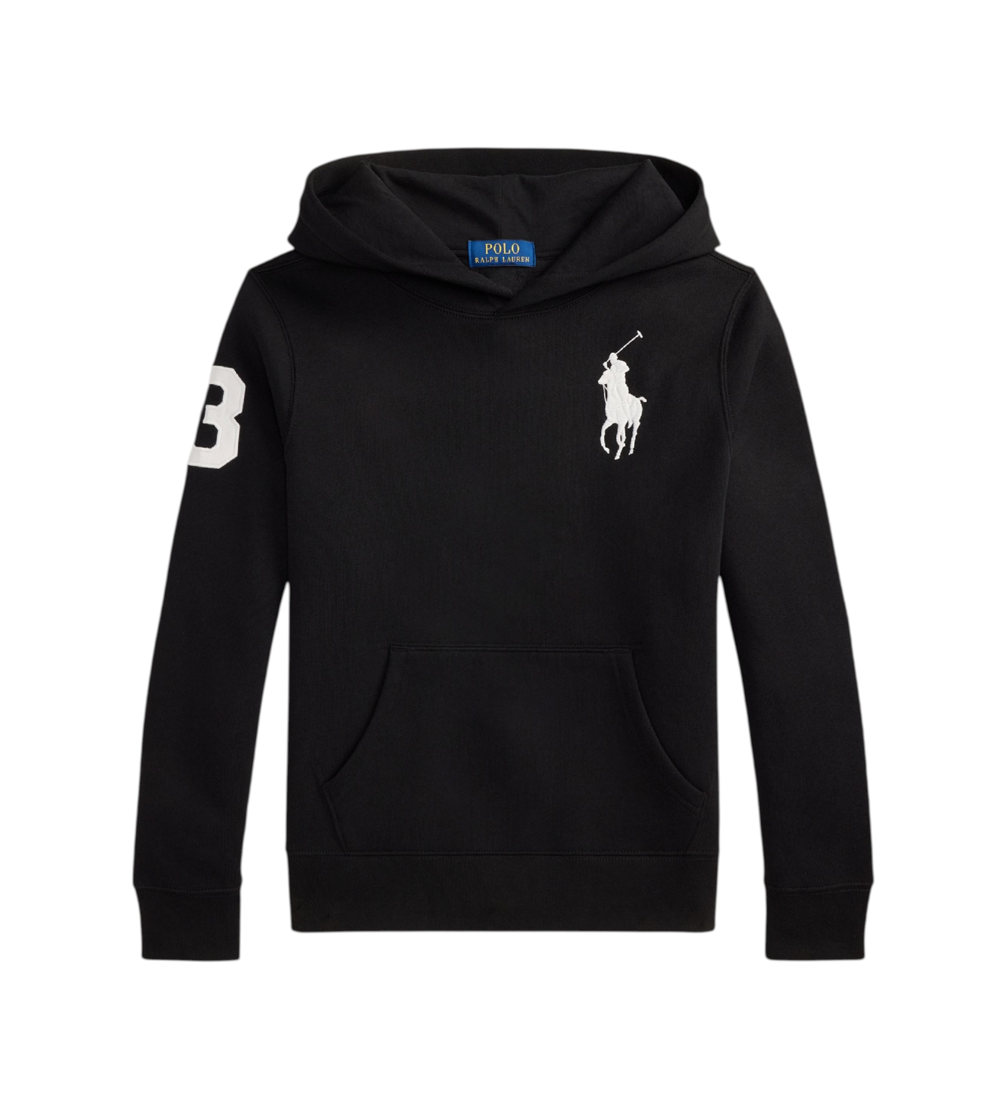 Polo Ralph Lauren für Jungen. 323979316002 Kapuzen-Sweatshirt aus Fleece mit schwarzem Big Pony ((S) 6/7años= 136/138cm), Lässig, Sportlich,