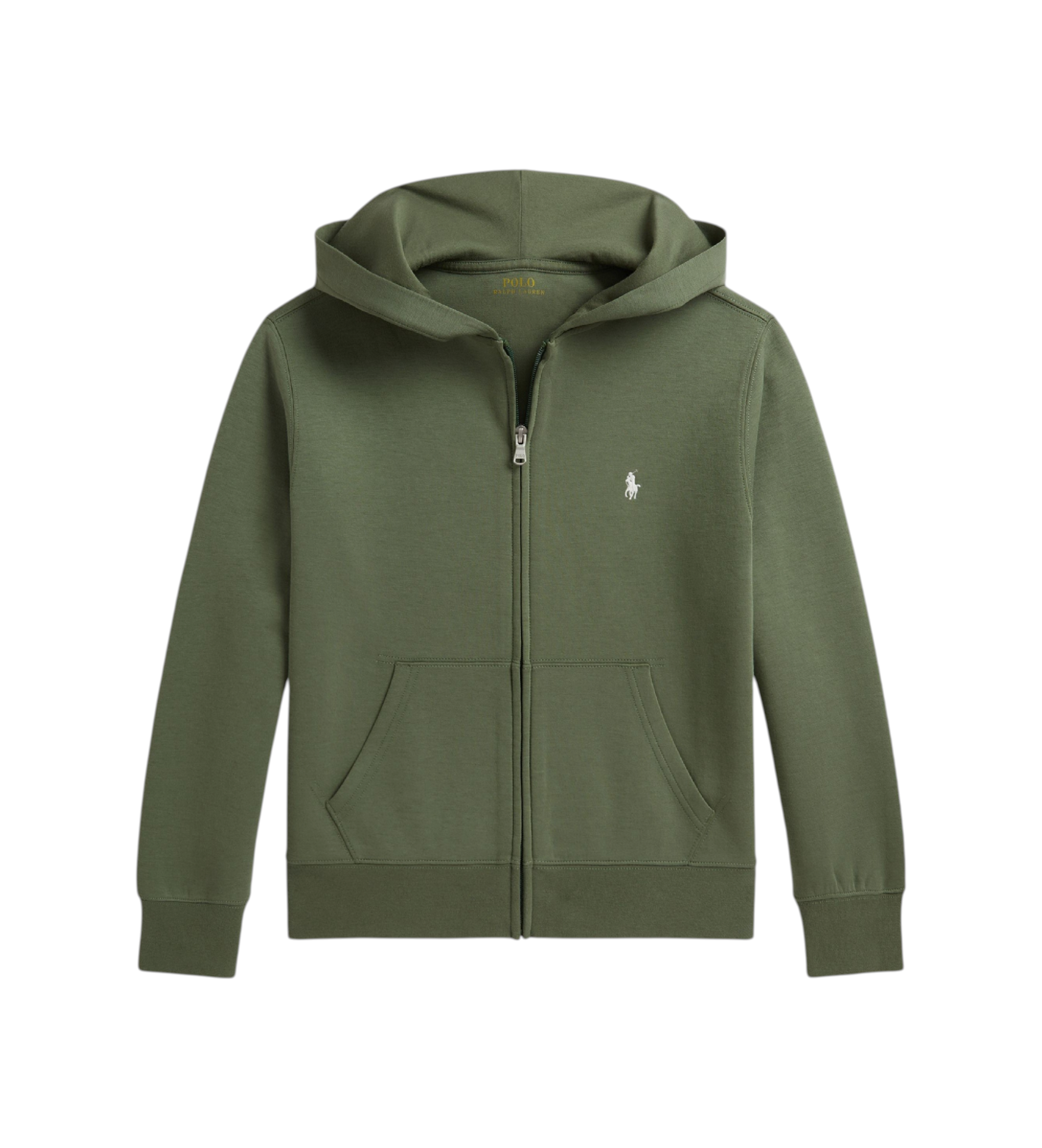 Polo Ralph Lauren für Jungen. 323A95762003 Doppelstrick-Sweatshirt mit Reißverschluss in Grün ((S) 6/7Años= 136/138cm), Lässig, Baumwolle, K
