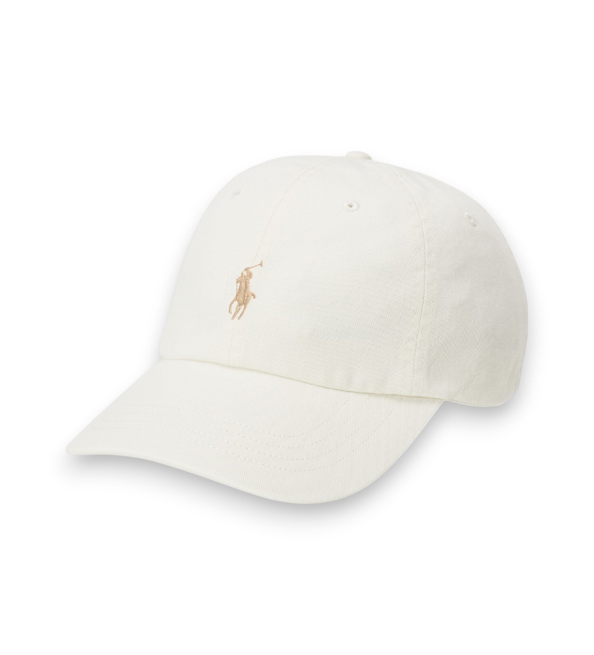 Polo Ralph Lauren für Damen. 211912843051 Die ikonische weiße Chinomütze aus Baumwolle (OSFA), Lässig