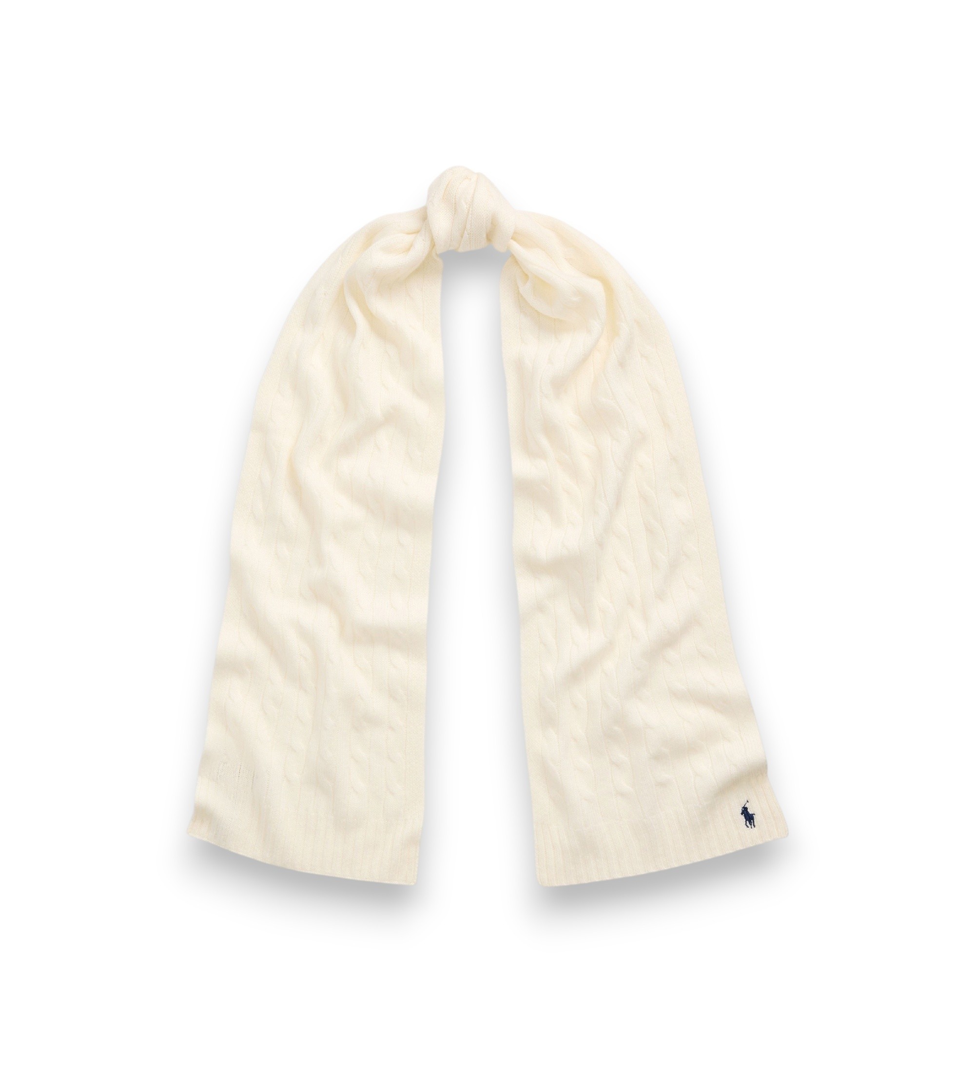 Polo Ralph Lauren für Damen. 455956296002 Schal aus Kaschmir und Wolle in Cremeweiß (OSFA), Lässig