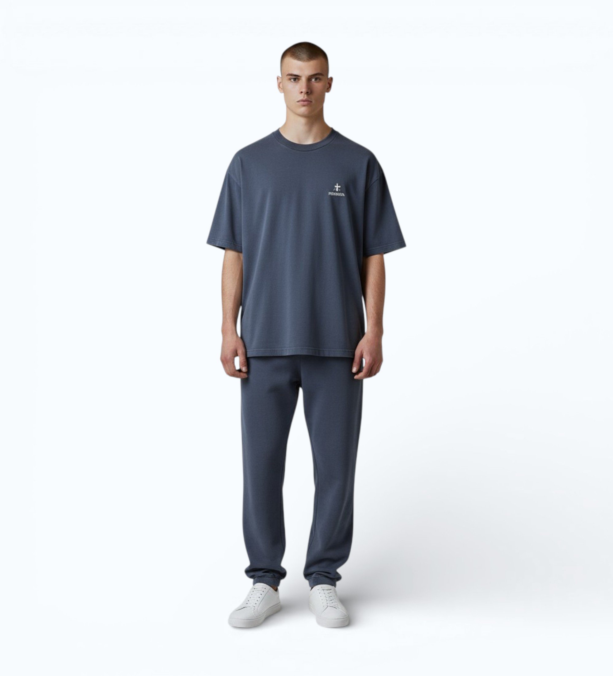 Premiata für Herren. PA1050 Logo-T-Shirt blau (S), Lässig, Baumwolle, Kurzarm