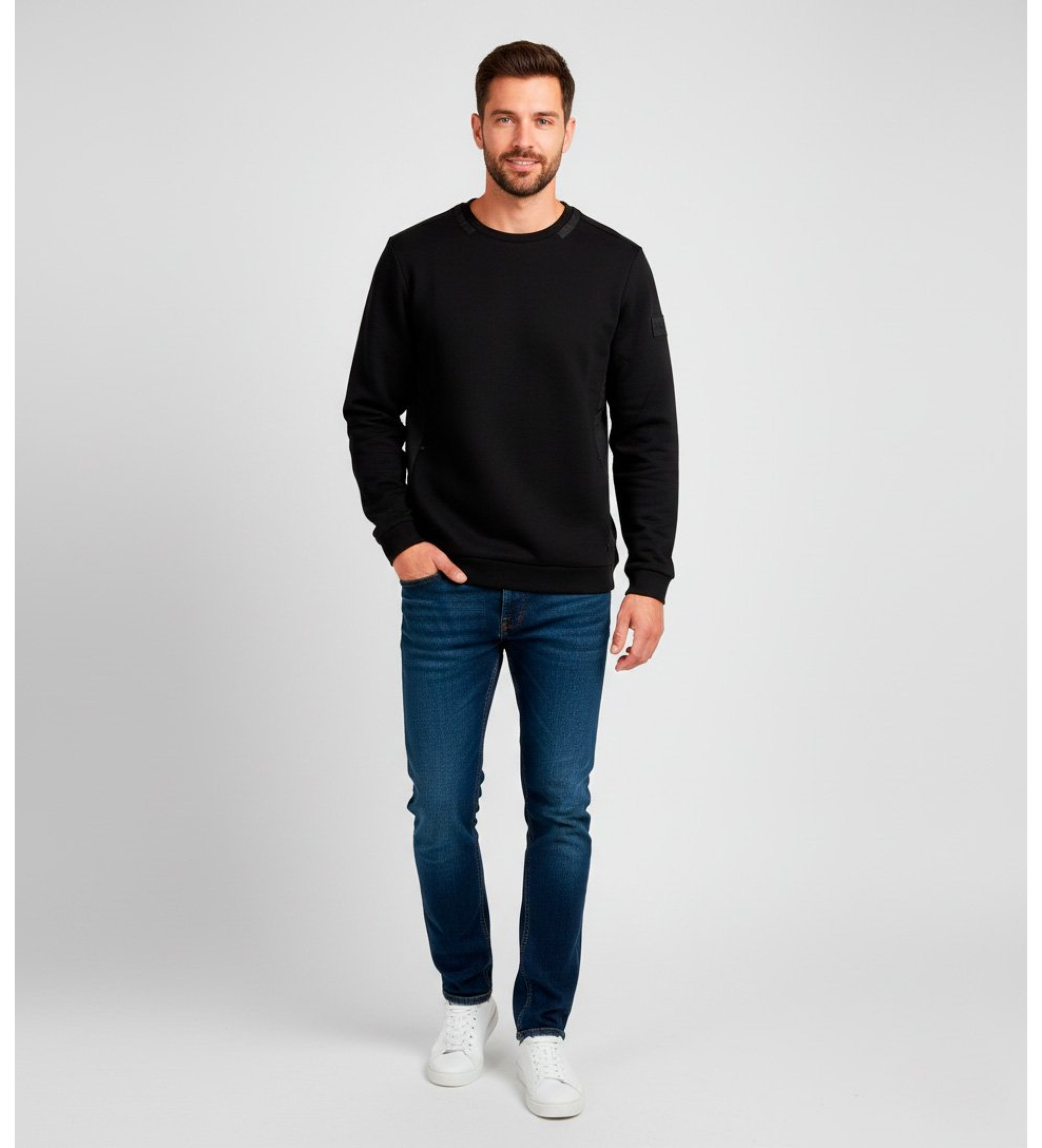 Premiata für Herren. PA1013 Leichtes Nylon Sweatshirt schwarz (S), Lässig