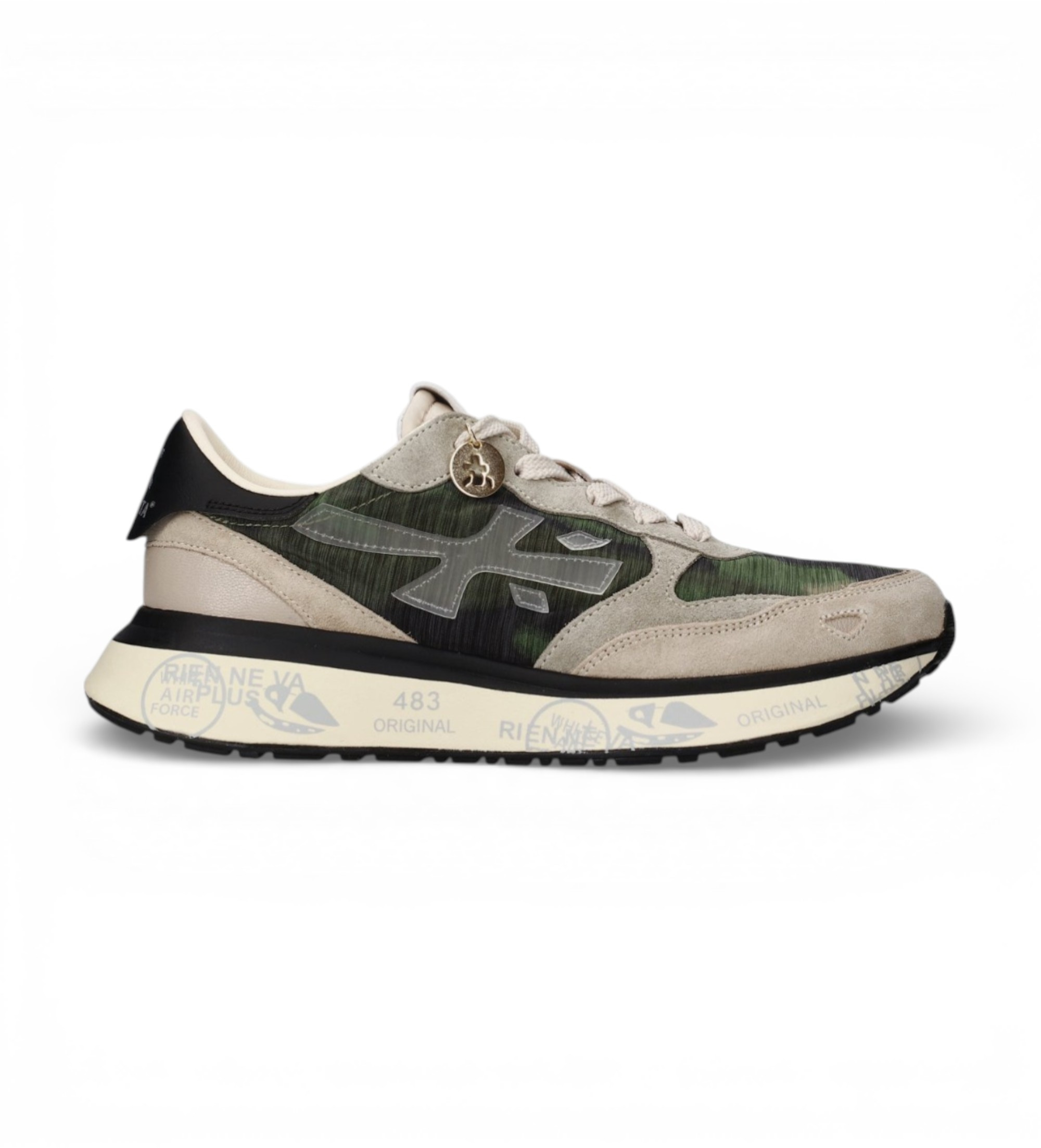 Premiata für Damen. LAURYN Leder Turnschuhe Lauryn 8185 grün (36), Wohnung, Schnürsenkel, Lässig