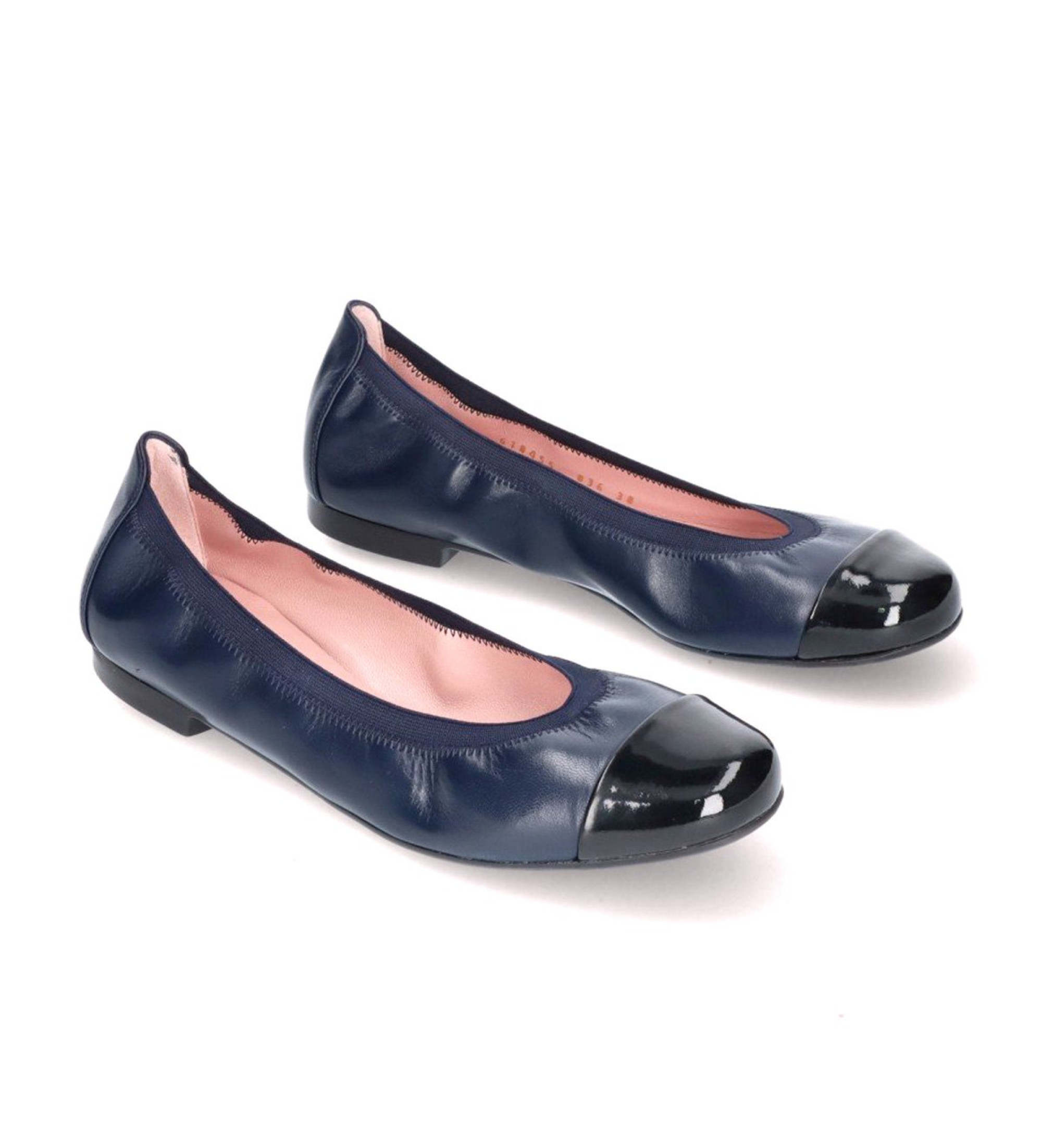 Pretty Ballerinas für Damen. 48780 Shirley Blaue Leder Ballerinas (35), Wohnung, Keine, Lässig