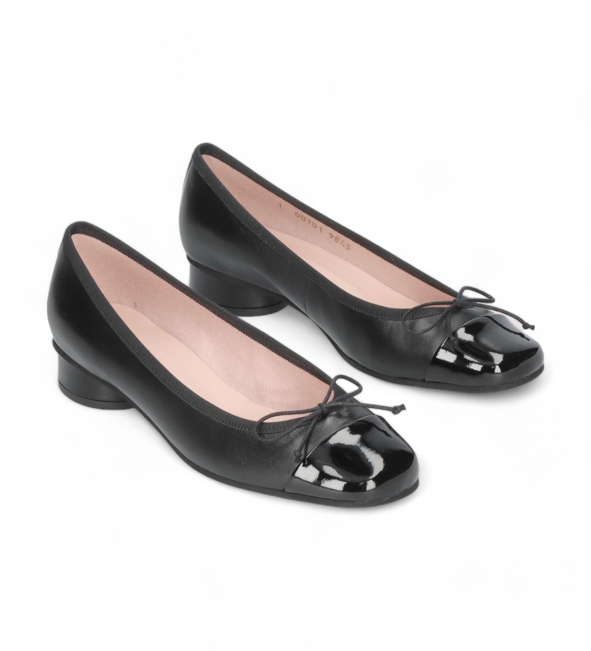 Pretty Ballerinas für Damen. 51692 Ballerinas Odette schwarz (36), Stoff, Wohnung, 1 bis 3 cm, Keine, Lässig
