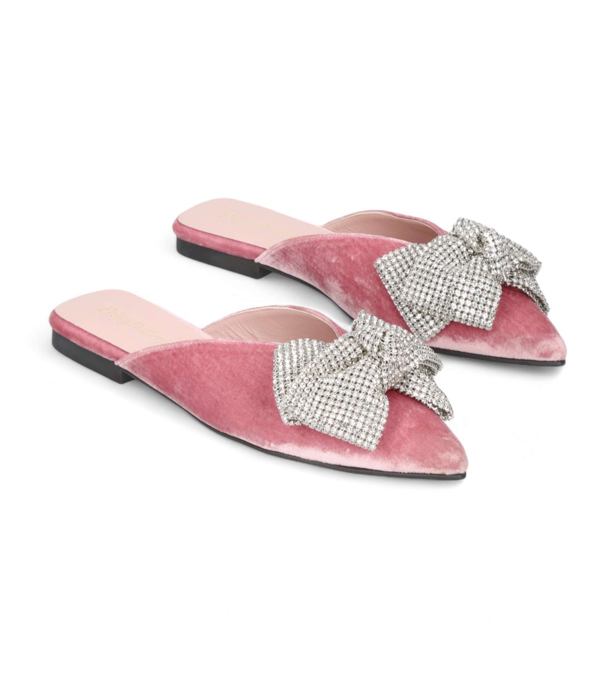 Pretty Ballerinas für Damen. 51646 Yvette rosa Schuhe (38), Leder, Wohnung, 1 bis 3 cm, Keine, Lässig