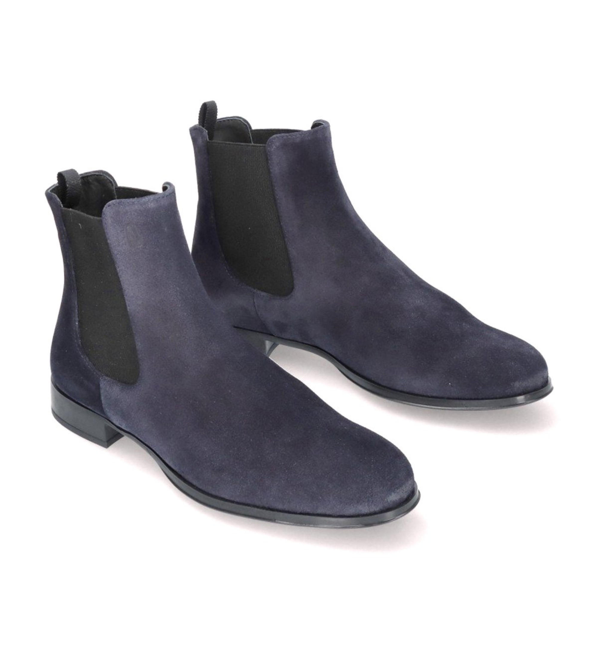 Pretty Ballerinas für Damen. 46611 Wildleder-Stiefeletten Pat blau (37), Wohnung, Keine, Lässig