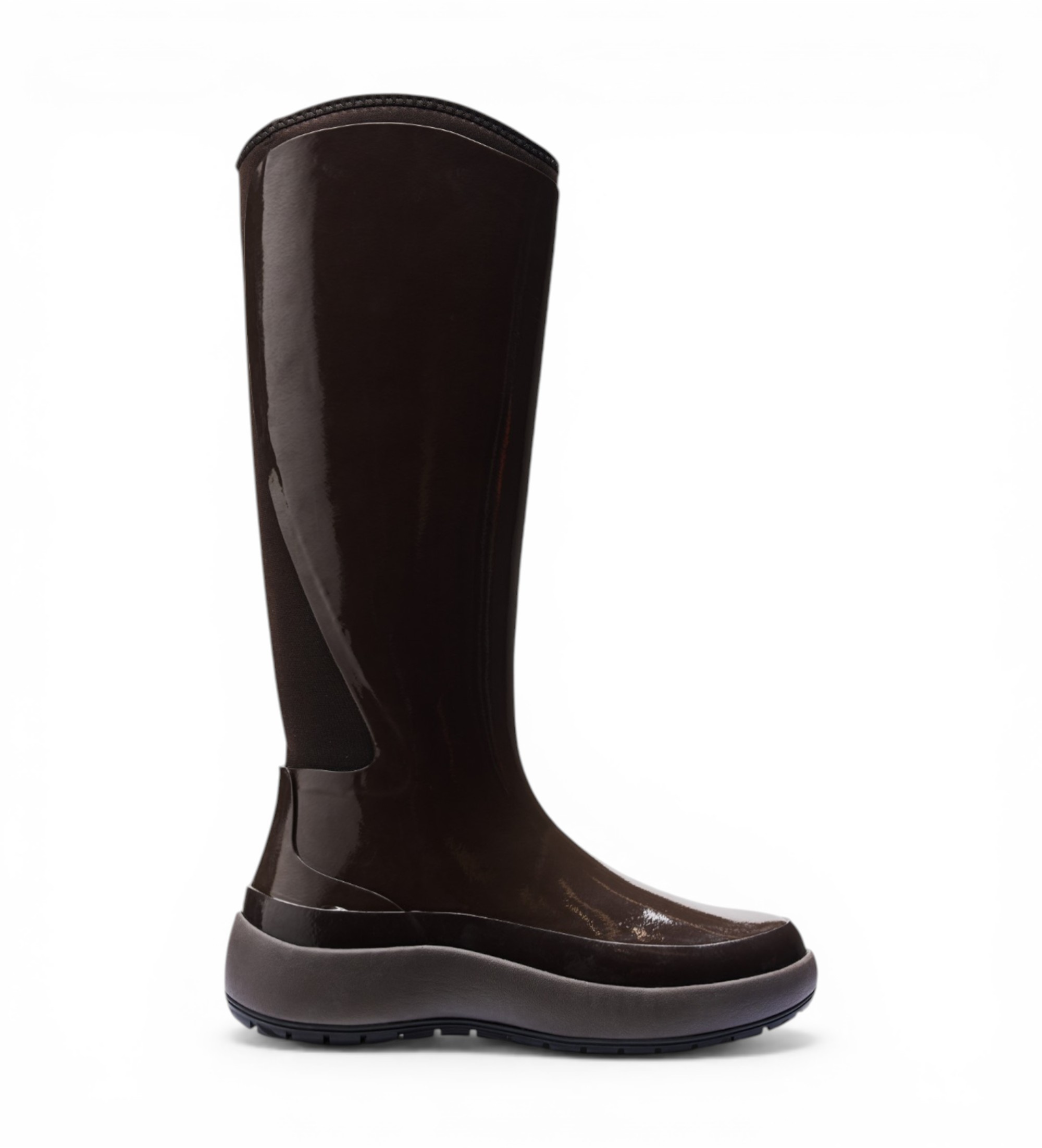 Rains für Damen. 70220 Die Dry High Stiefel dunkelbraun (37), Wohnung, Keine, Lässig, PVC