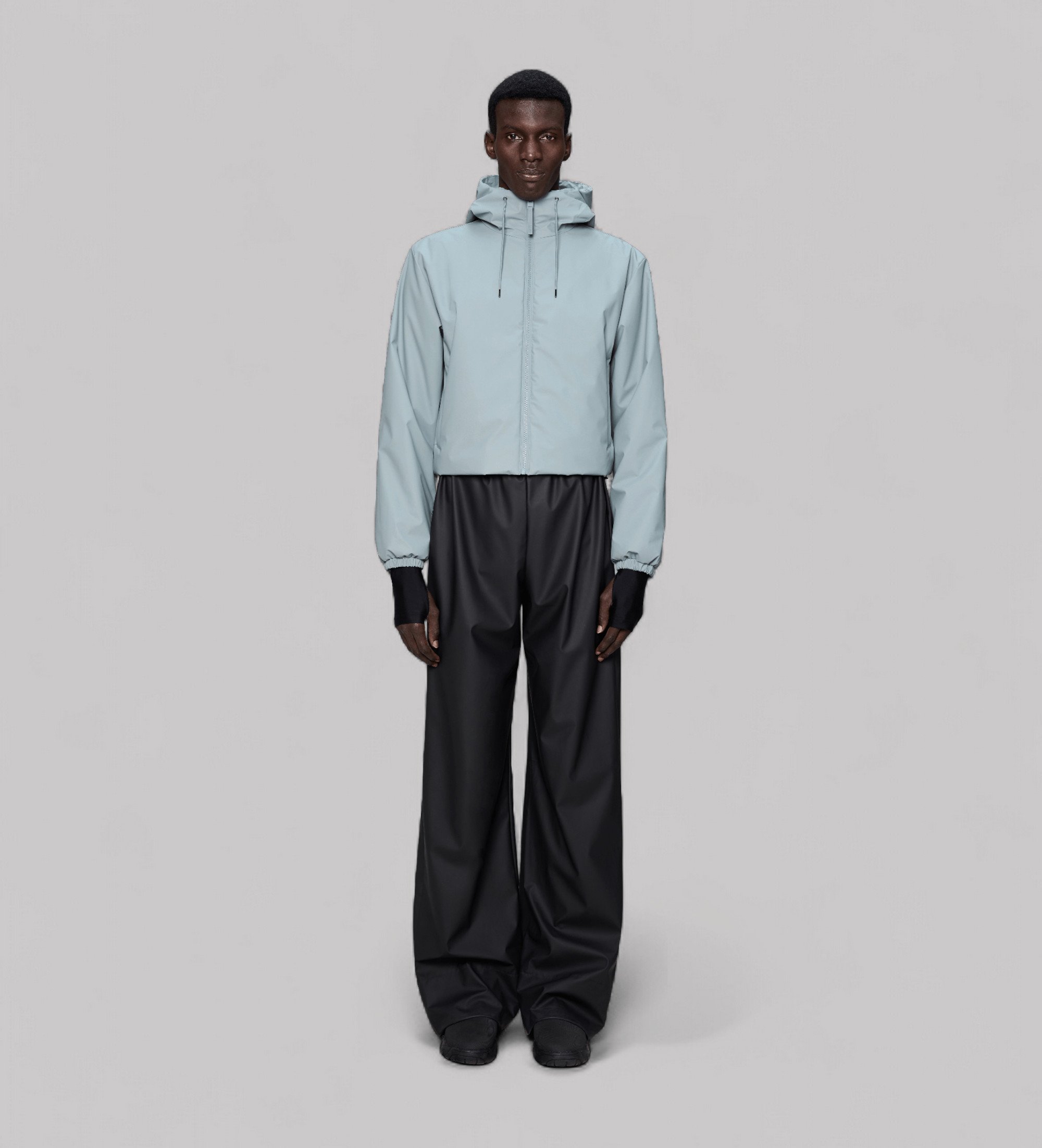 Rains Unisex. 15780 Jacke Lohja Kurz Isoliert blau (XS), Lässig, Sportlich, Wasserdicht, Polyester