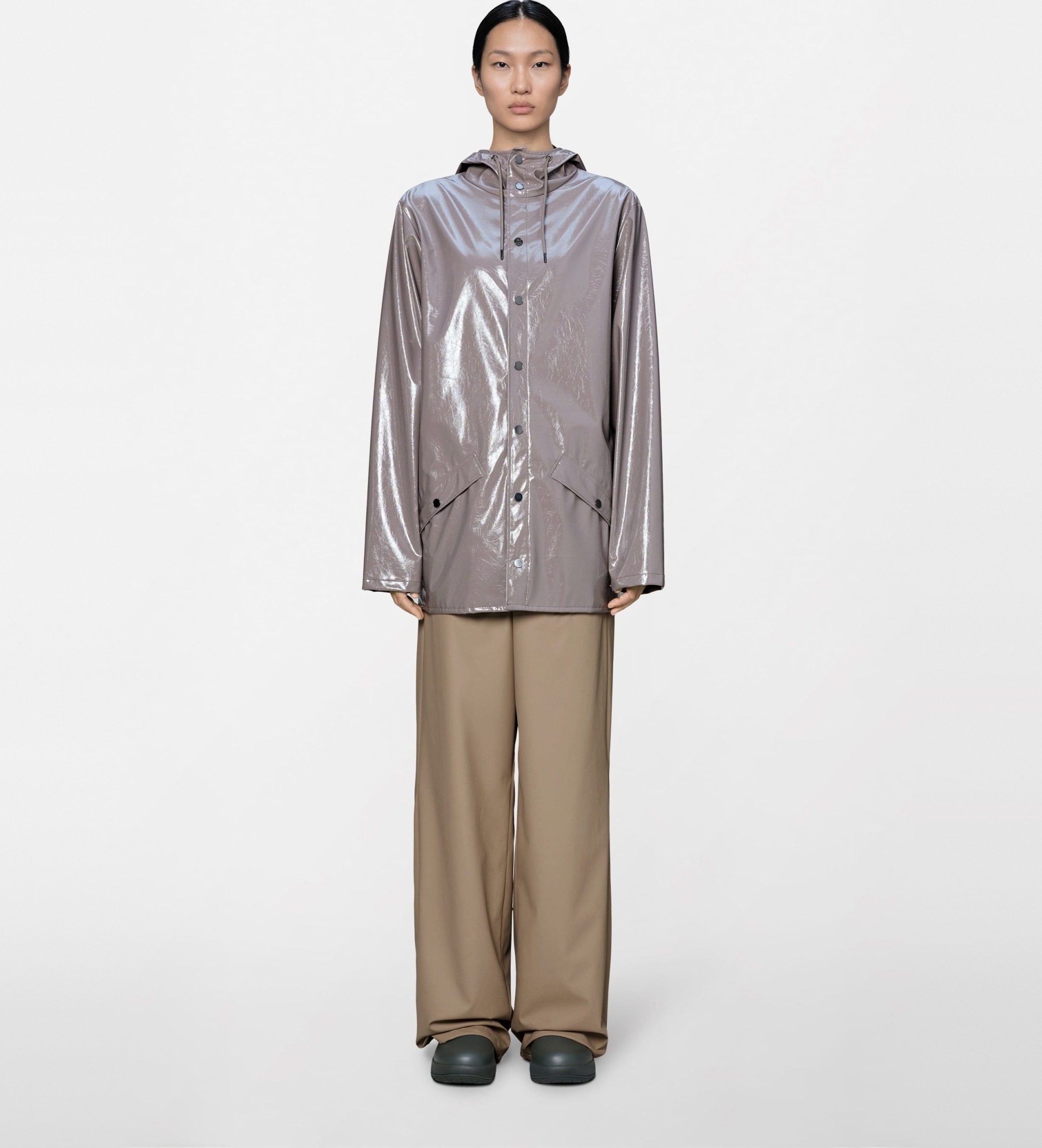 Rains Unisex. 12010 Braune W3-Jacke (S), Lässig, Wasserdicht, Polyester