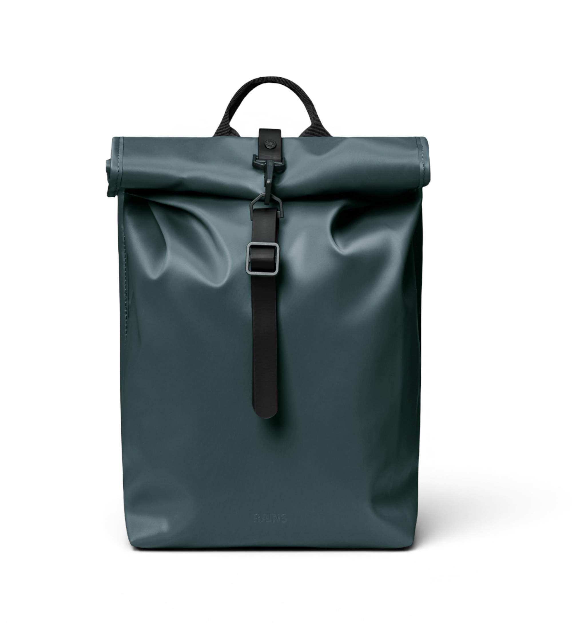 Rains Unisex. 13330 Rolltop Rucksack Mini grün (OSFA), Lässig, Polyester