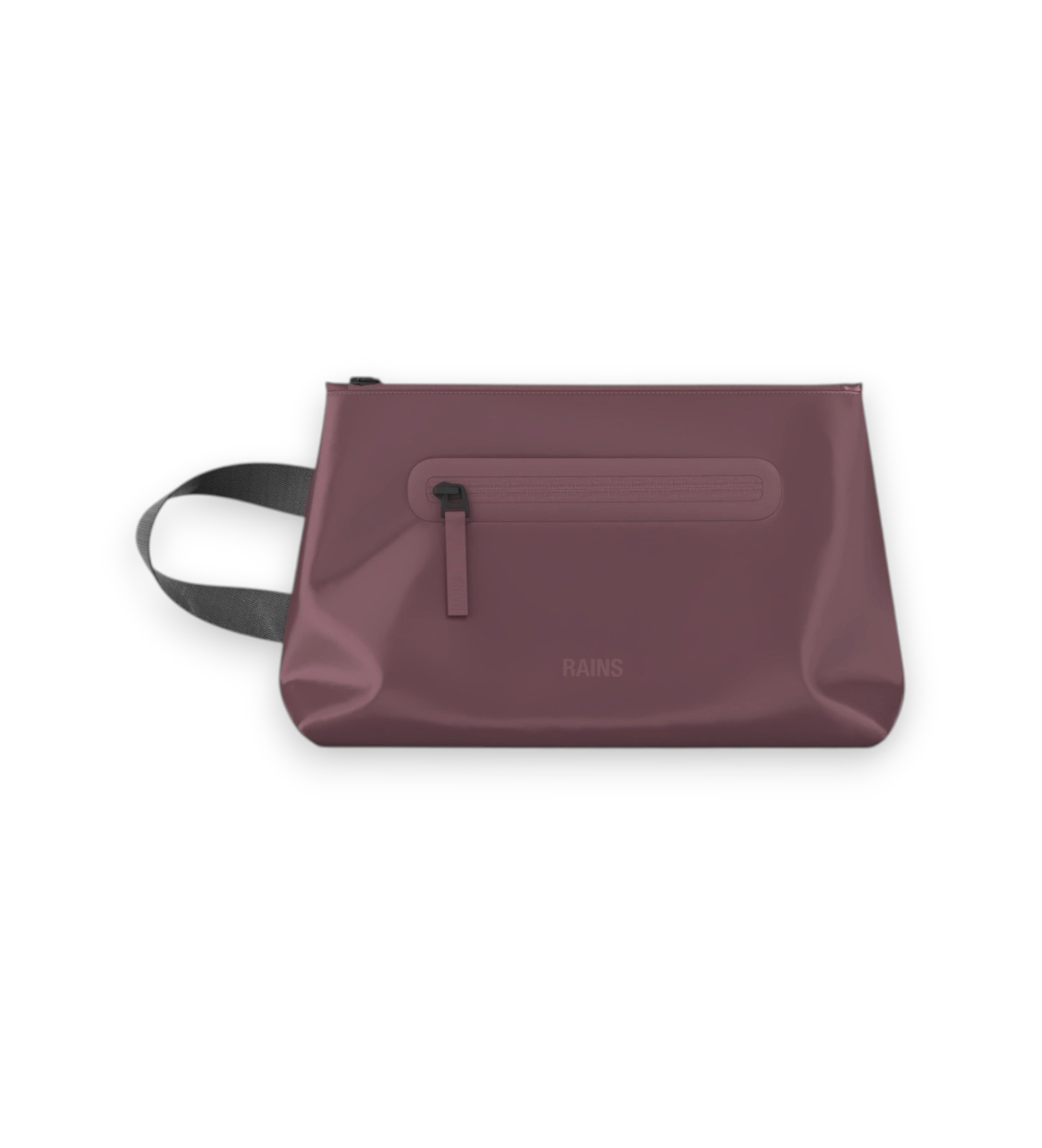 Rains Unisex. 16250 Kosmetiktasche Cosmetic Groß granatrot (OSFA), Lässig, Kastanienbraun, Polyurethan