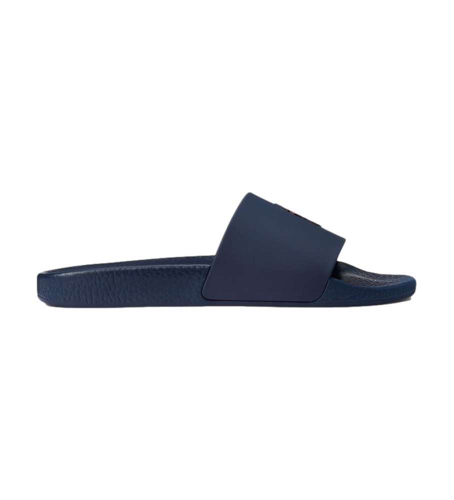 Polo Ralph Lauren für Herren. 809852071002 Flip-Flops Polo Slide navy (45), Wohnung, Keine, Lässig, Strandbekleidung, Marine