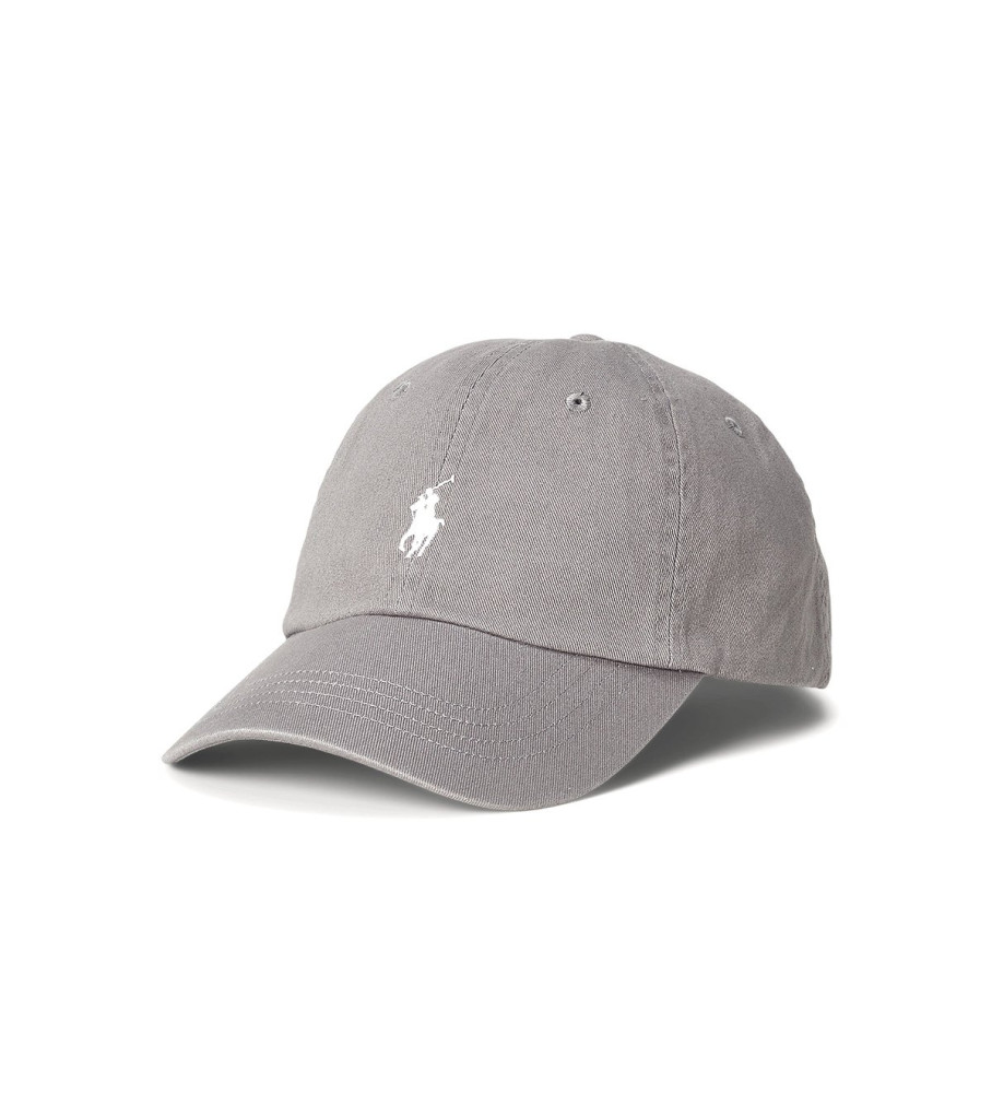 Polo Ralph Lauren für Herren. 710548524009 Graue Baumwollmütze aus chinesischem Stoff (OSFA), Lässig, Sportlich, Baumwolle