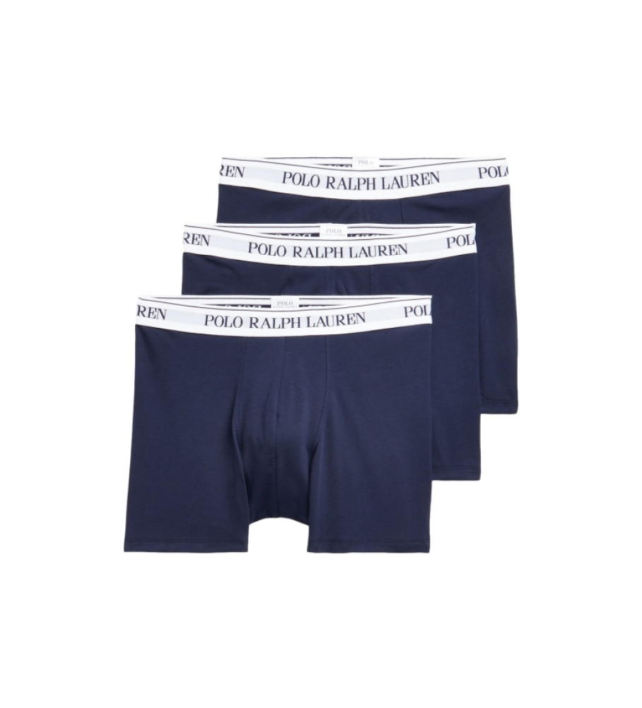 Polo Ralph Lauren für Herren. 714830300035 Packung mit drei blauen Boxershorts (M), Heimtextilien, Baumwolle
