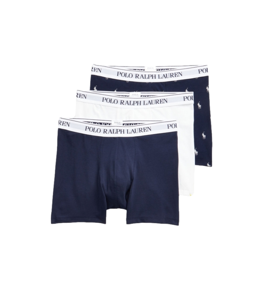 Polo Ralph Lauren für Herren. 714830300036 Dreierpack Boxershorts blau, weiß (L), Heimtextilien, Baumwolle