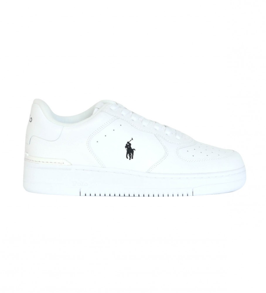 Polo Ralph Lauren für Herren. 809891791009 Turnschuhe aus Glattleder weiß (47), Wohnung, Schnürsenkel, Lässig