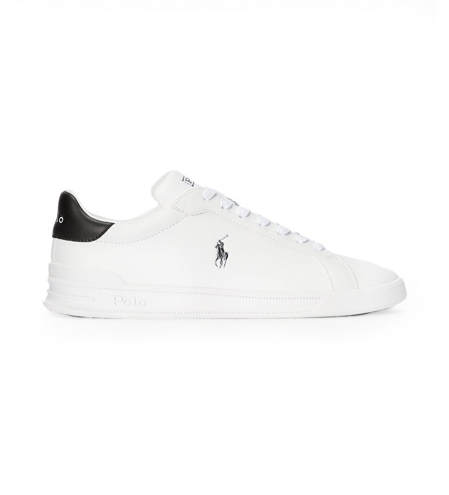 Polo Ralph Lauren für Herren. 809829824005 Heritage Athletic Schuhe weiß (46), Leder, Wohnung, Schnürsenkel, Lässig