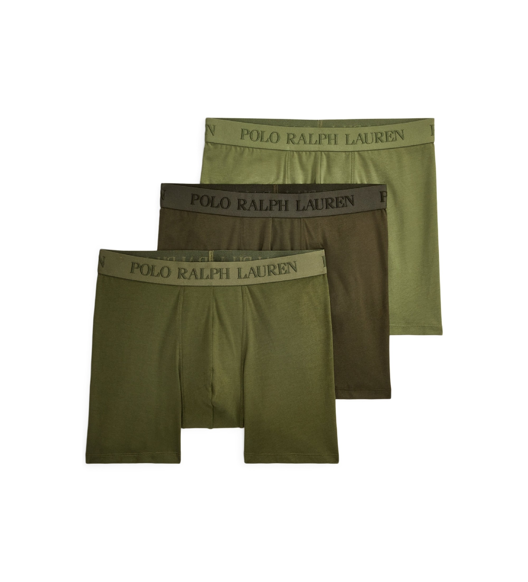 Polo Ralph Lauren für Herren. 714966105002 3 Boxershorts aus grüner Stretch-Baumwolle (S), Heimtextilien