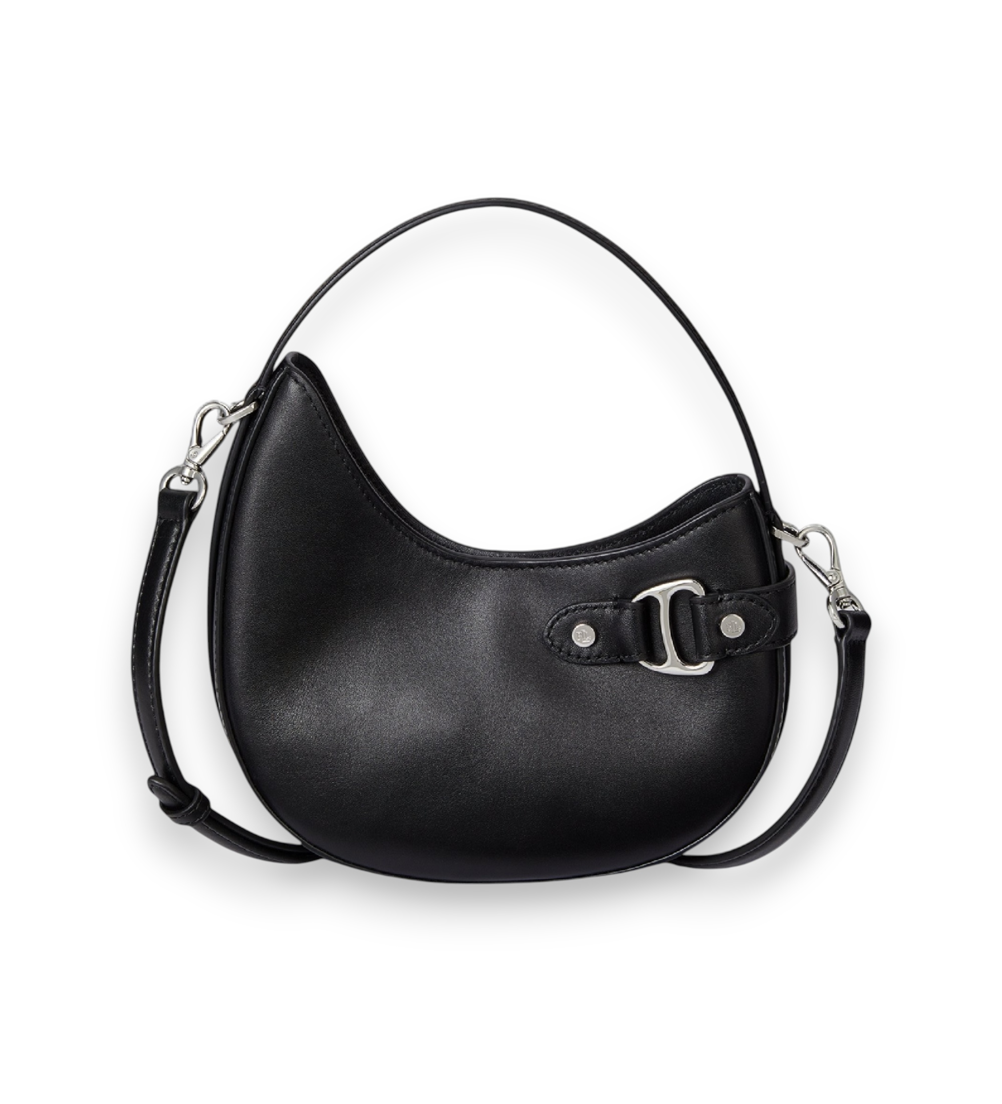 Lauren Ralph Lauren für Damen. 431980159002 Tasha kleine Crossbody-Tasche aus Leder schwarz (OSFA), Lässig