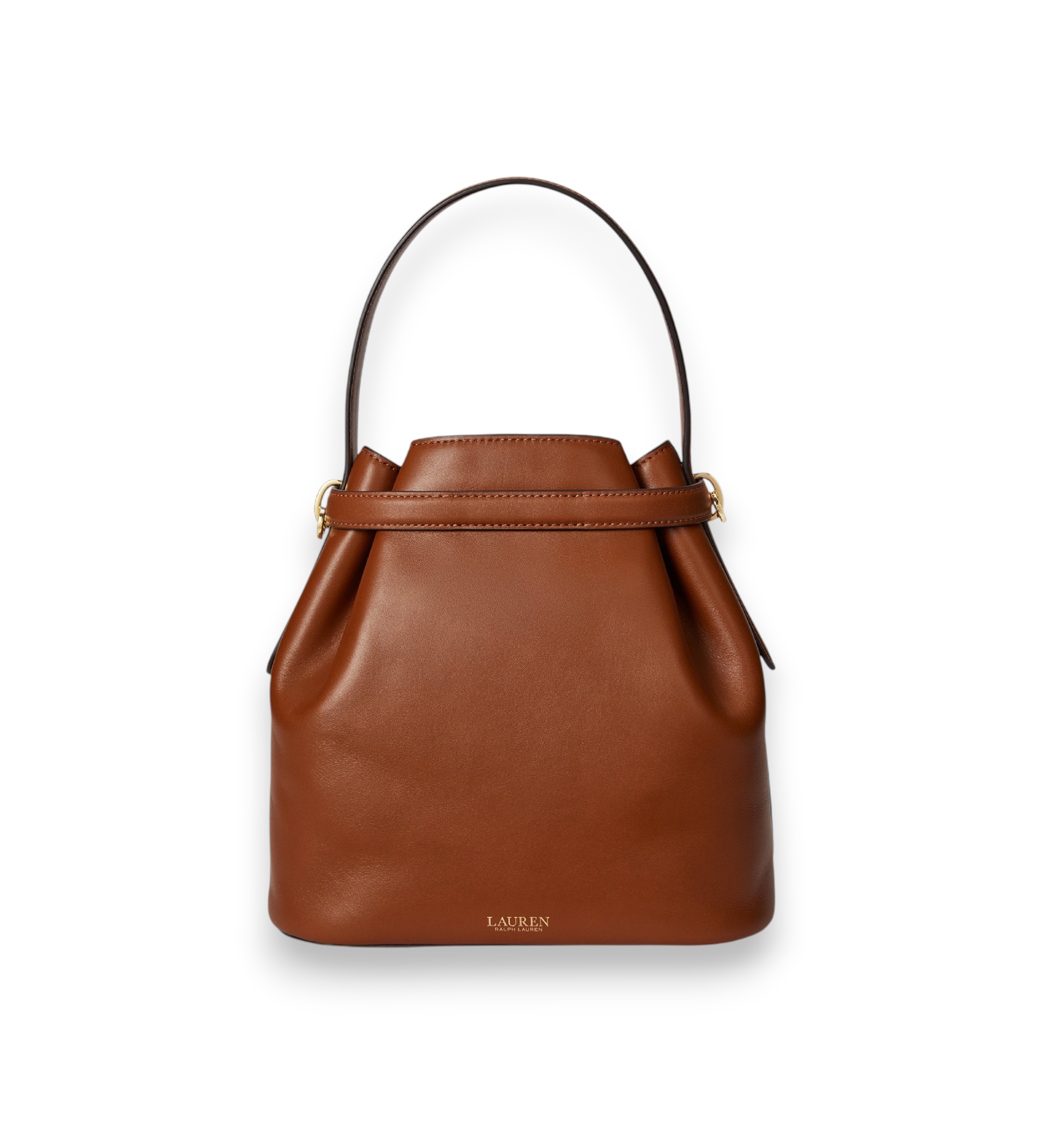 Lauren Ralph Lauren für Damen. 431982787002 Blaike mittelgroße braune Leder Umhängetasche (OSFA), Lässig