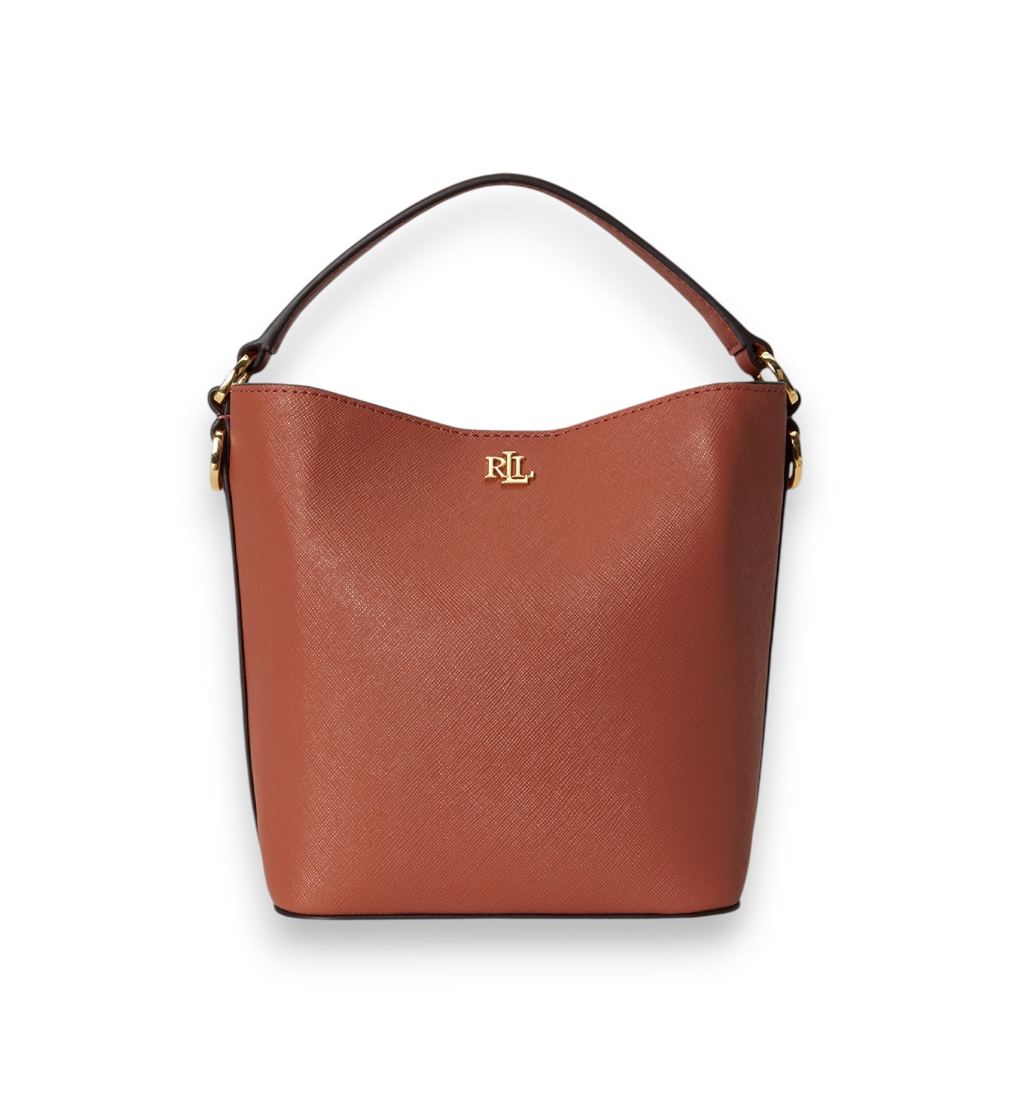 Lauren Ralph Lauren für Damen. 431969365019 Reese kleine braune Crossbody-Ledertasche (OSFA), Lässig