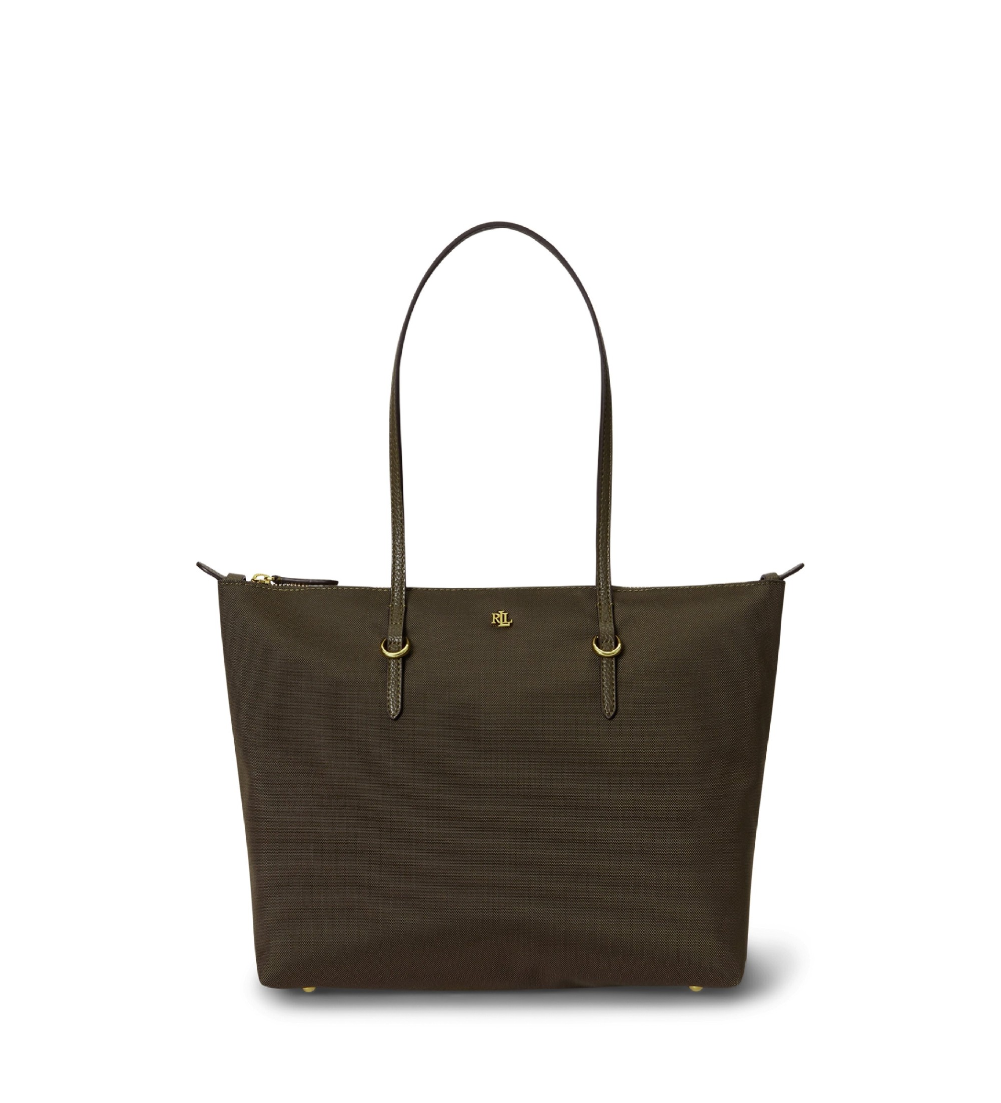 Lauren Ralph Lauren für Damen. 431916737053 Keaton mittelgroße Nylontragetasche grün (OSFA), Lässig