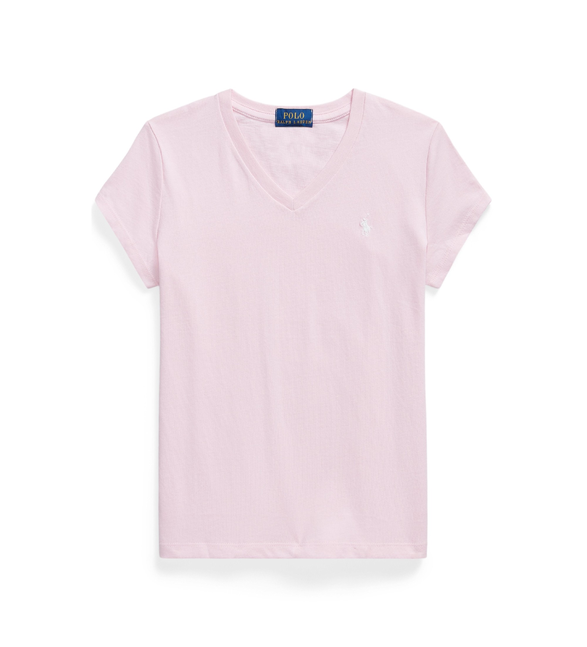 Polo Ralph Lauren für Mädchen. 313A10636001 Rosa Baumwoll-T-Shirt aus Strick ((S) 7años= 130/134cm), Lässig, Baumwolle, Kurzarm, Kinderbekle
