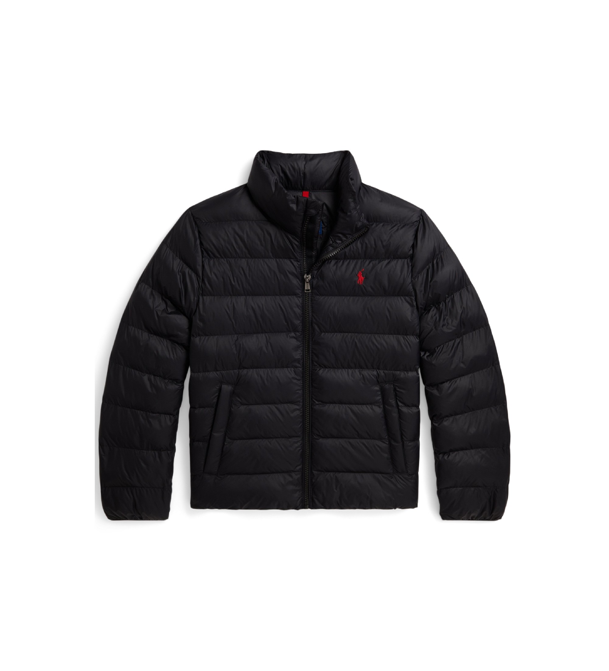Polo Ralph Lauren für Jungen. 323B15066002 Faltbare gesteppte Colden Jacke schwarz ((M) 8/9años= 140/149cm), Lässig, Recyceltes Nylon, Kinde