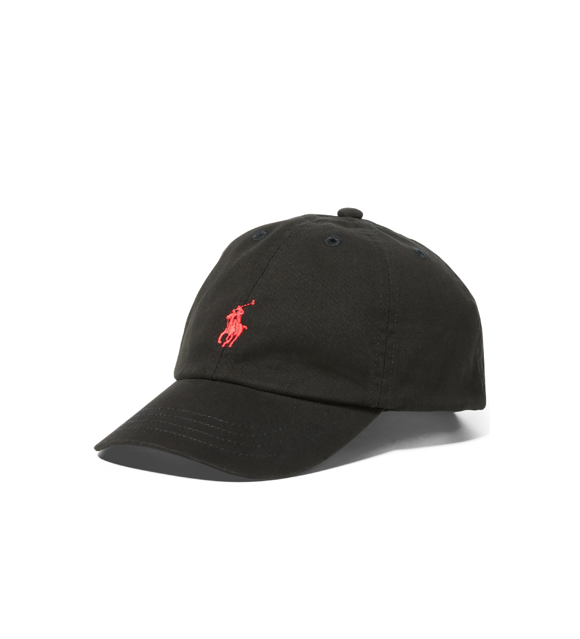 Polo Ralph Lauren für Jungen. 322552489005 Schwarze Chino-Mütze aus Baumwolle (5/7años), Lässig, Kinderbekleidung