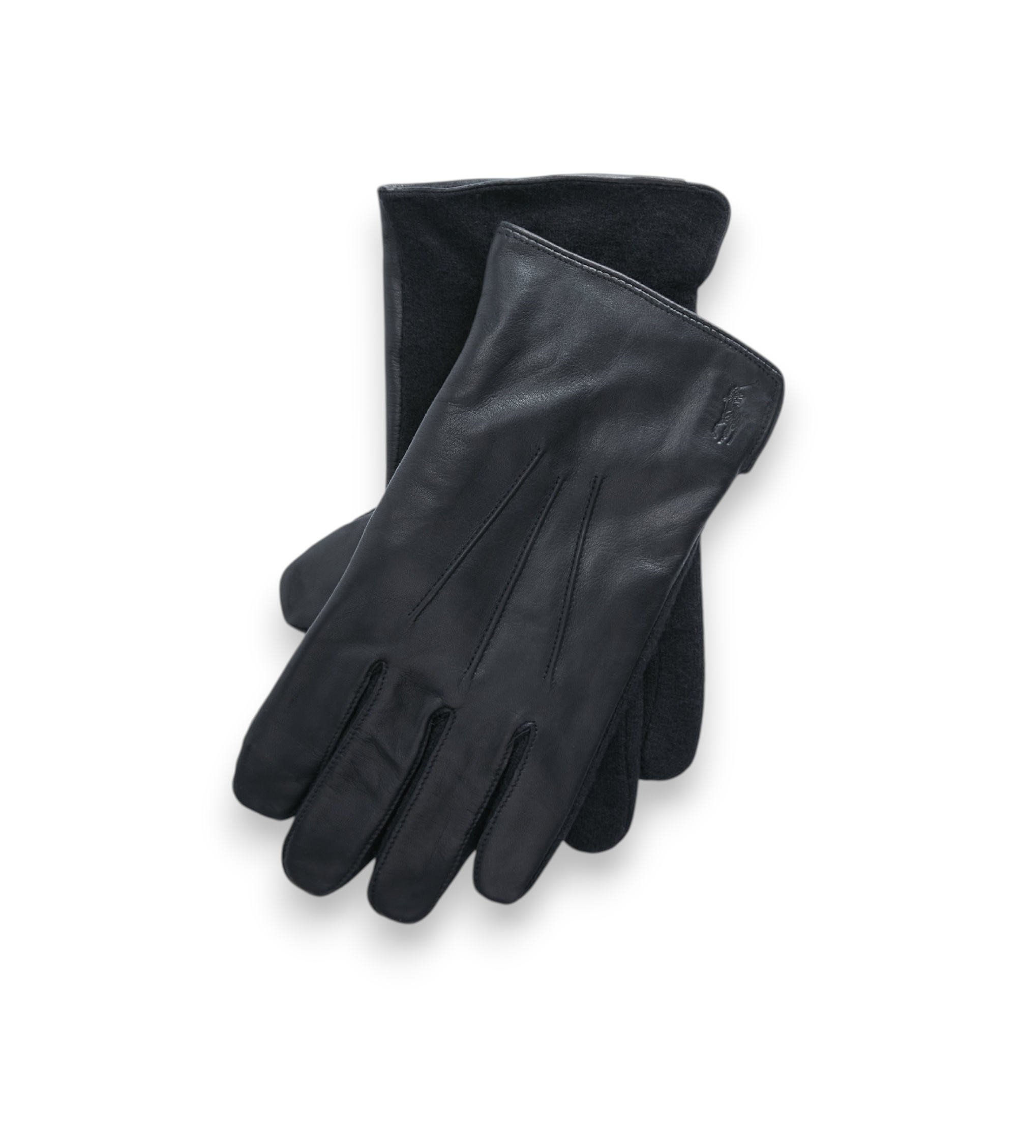 Polo Ralph Lauren für Herren. 449840359001 Hybrid Lederhandschuhe schwarz (M), Lässig, Klassisch
